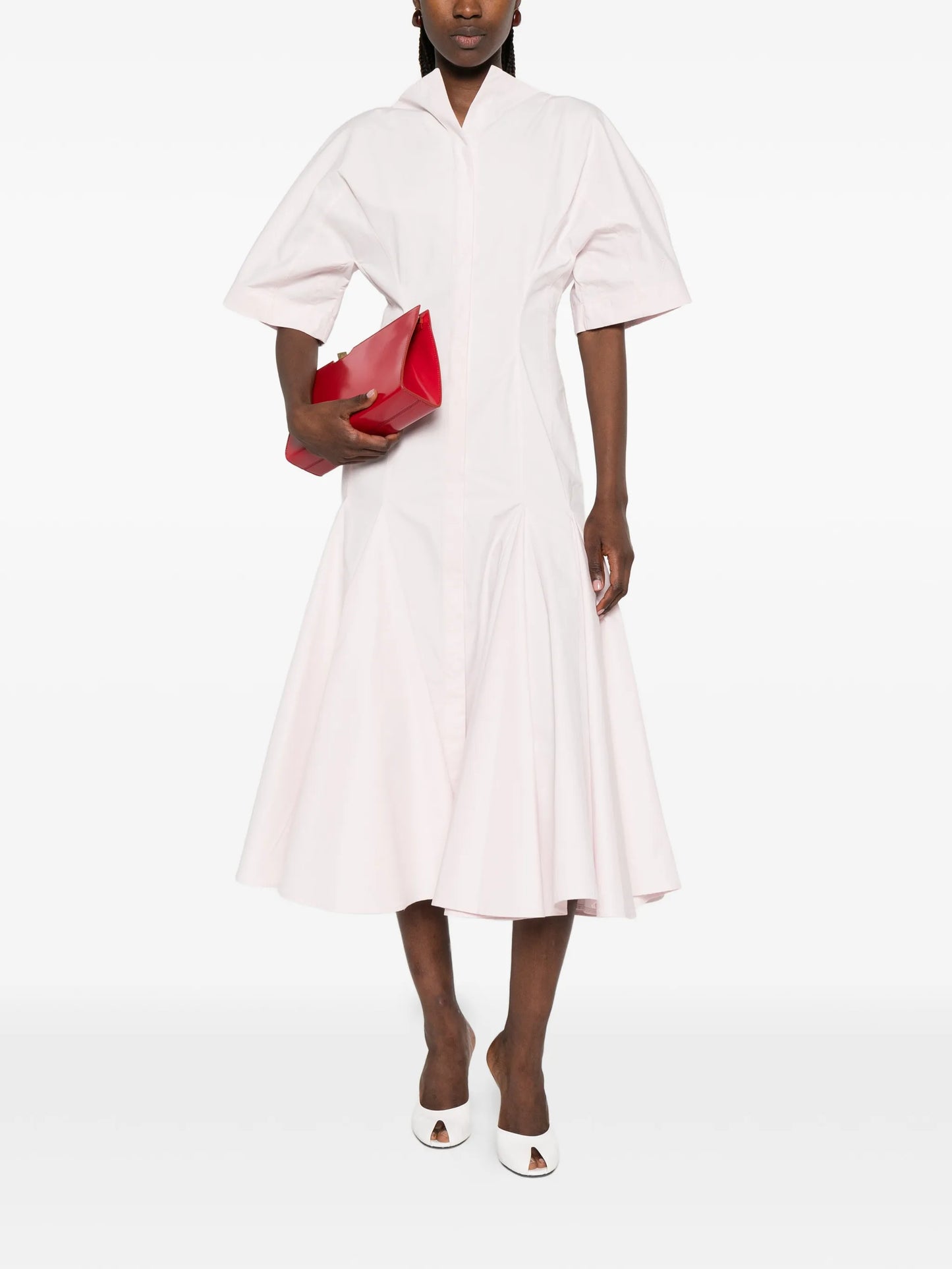 midi La Moisson pleated dress