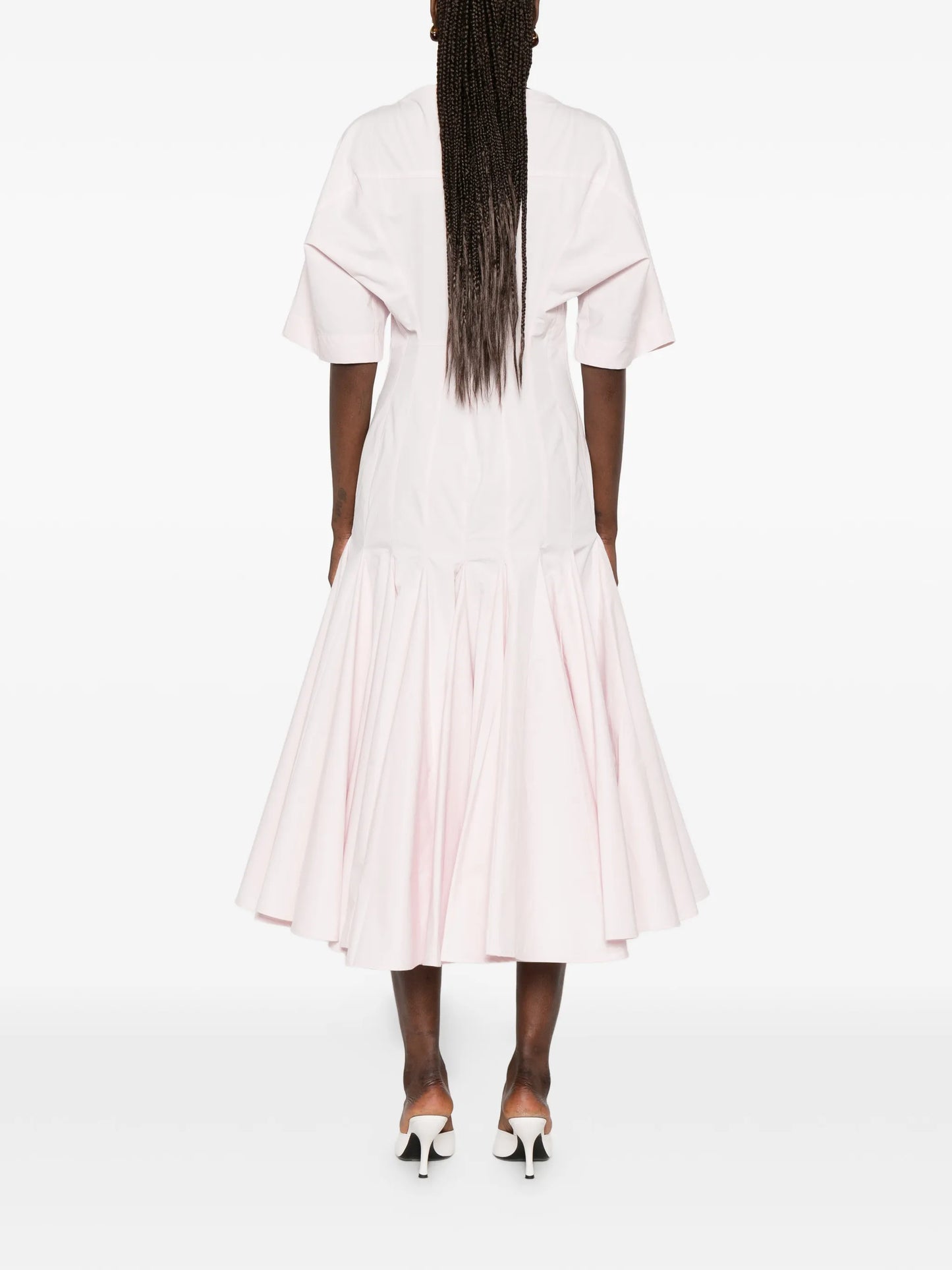 La Moisson pleated midi dress