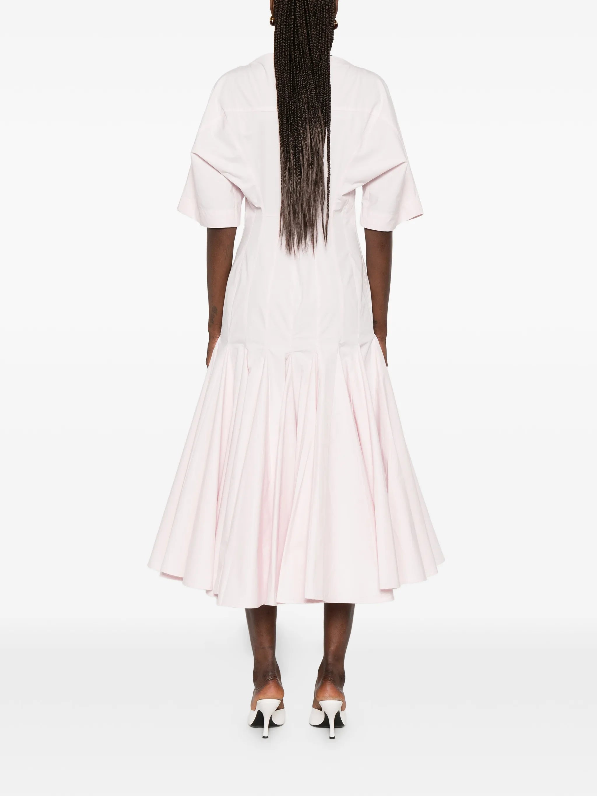 midi La Moisson pleated dress