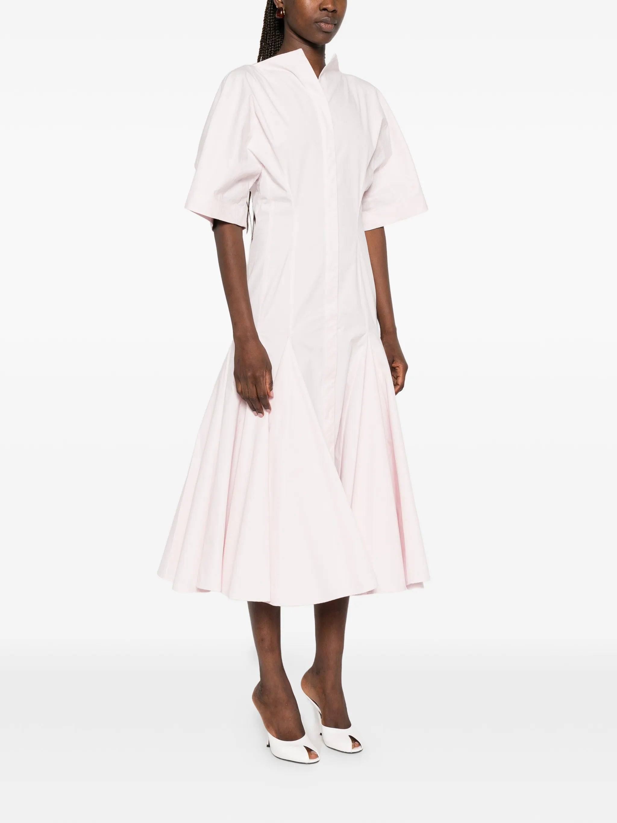 La Moisson pleated midi dress