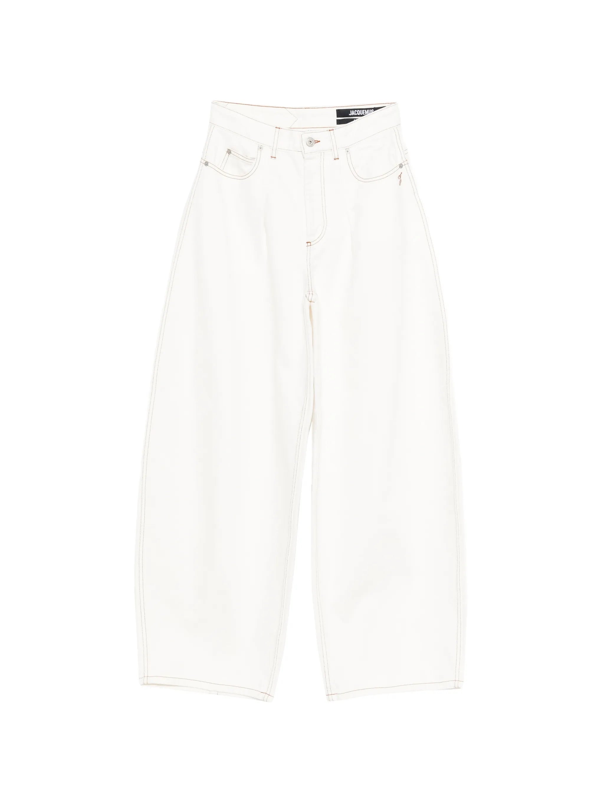 The Ovalo de-Nîmes high-waisted curved jeans