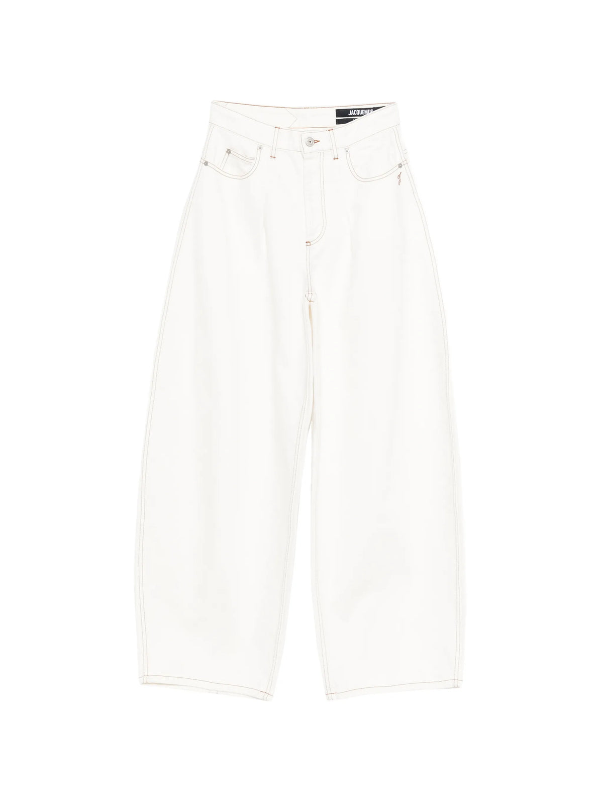 The Ovalo de-Nîmes high-waisted curved jeans