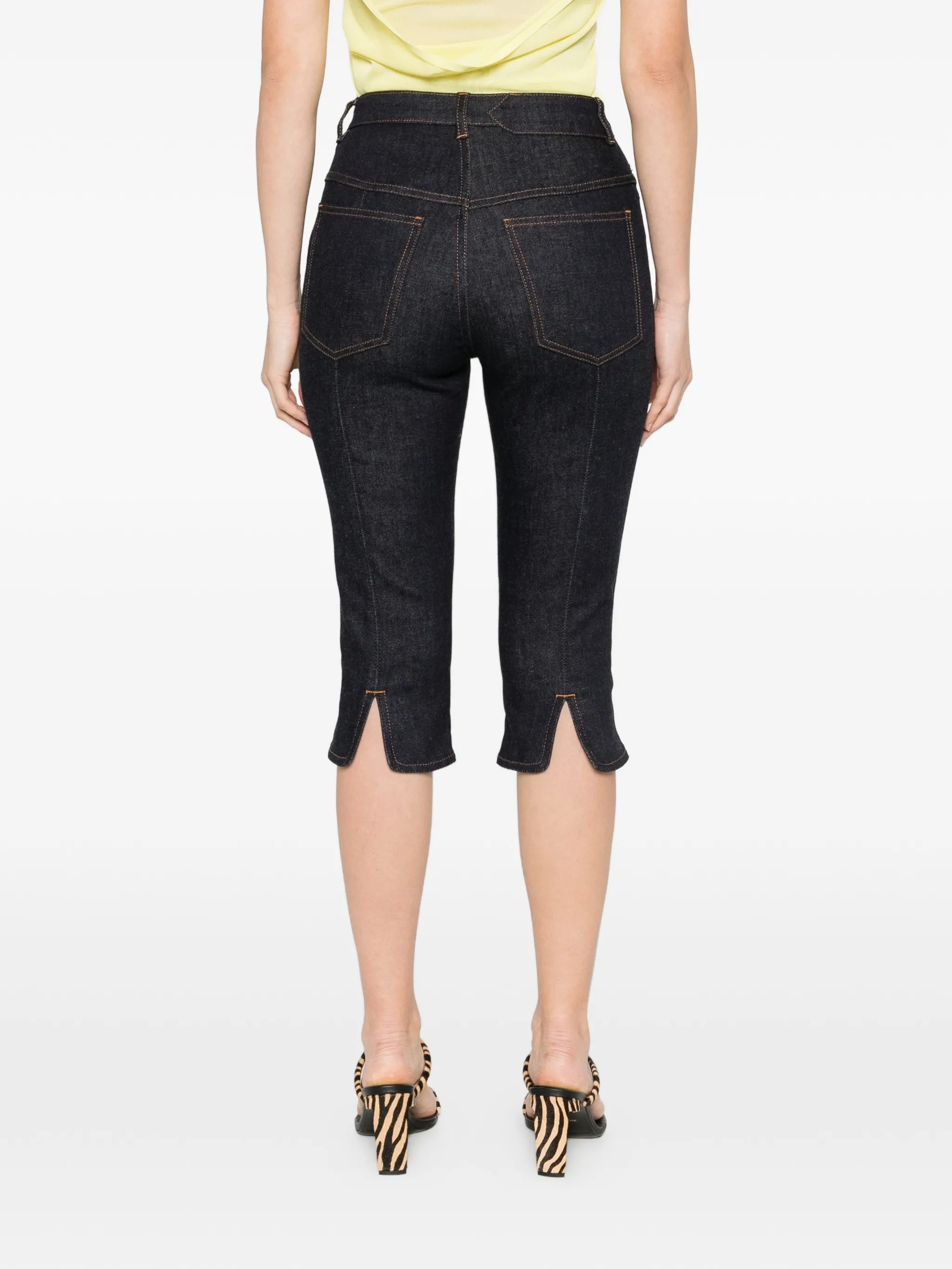 the De-Nîmes denim capri pants
