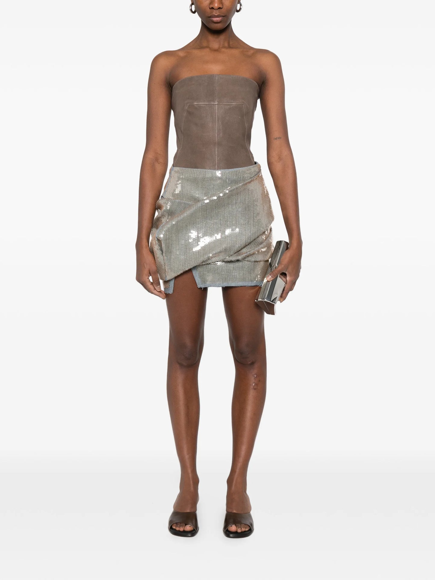 sequin-embellishment mini skirt