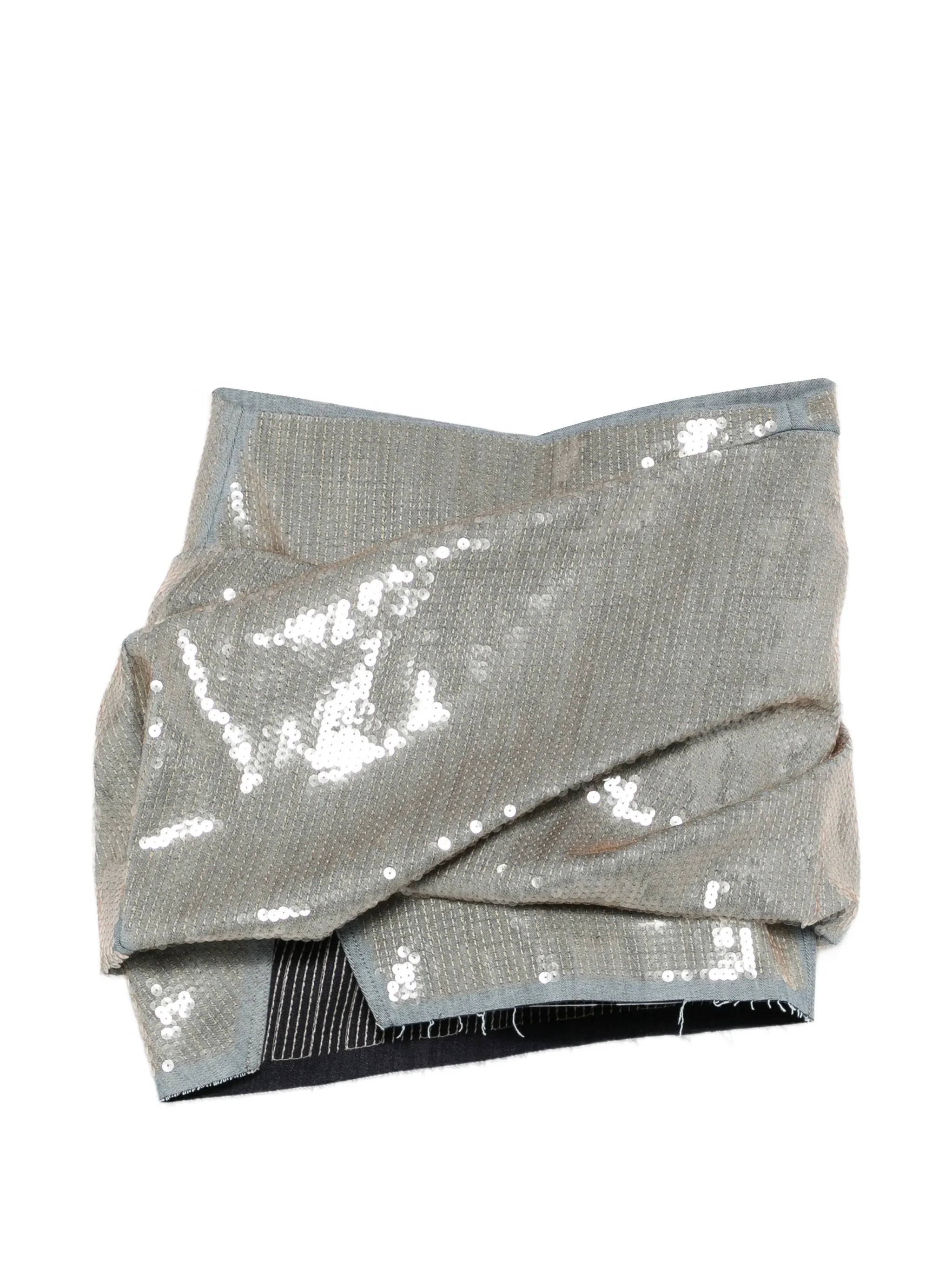 sequin-embellishment mini skirt