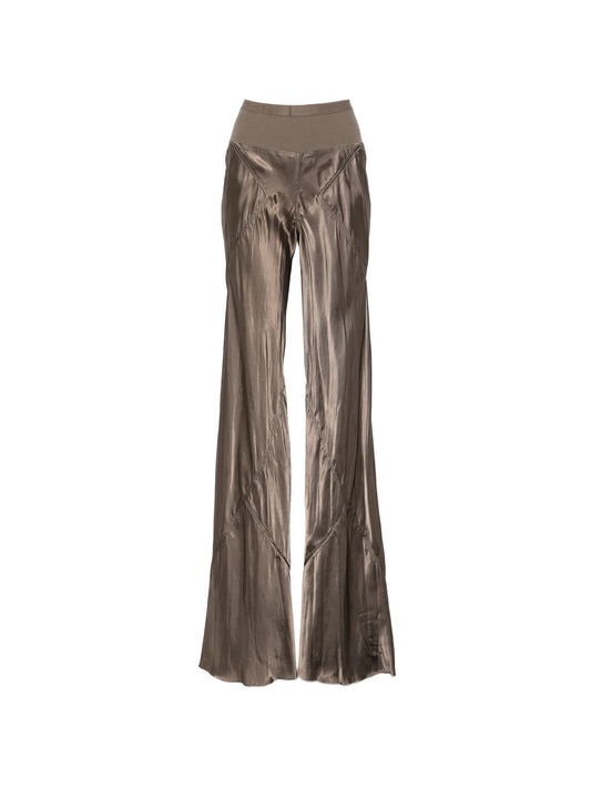 Bias wide leg trousers