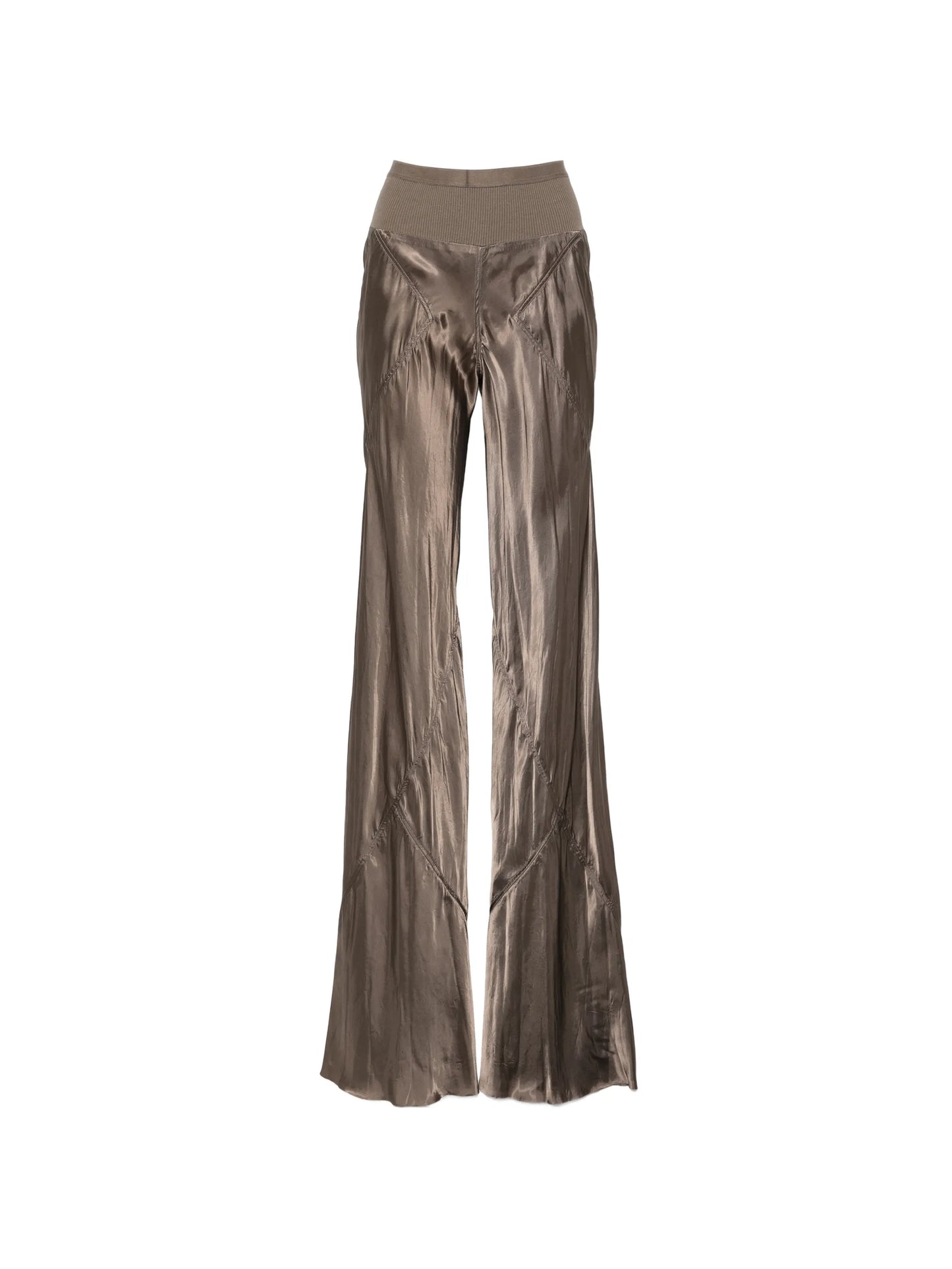 Bias wide leg trousers