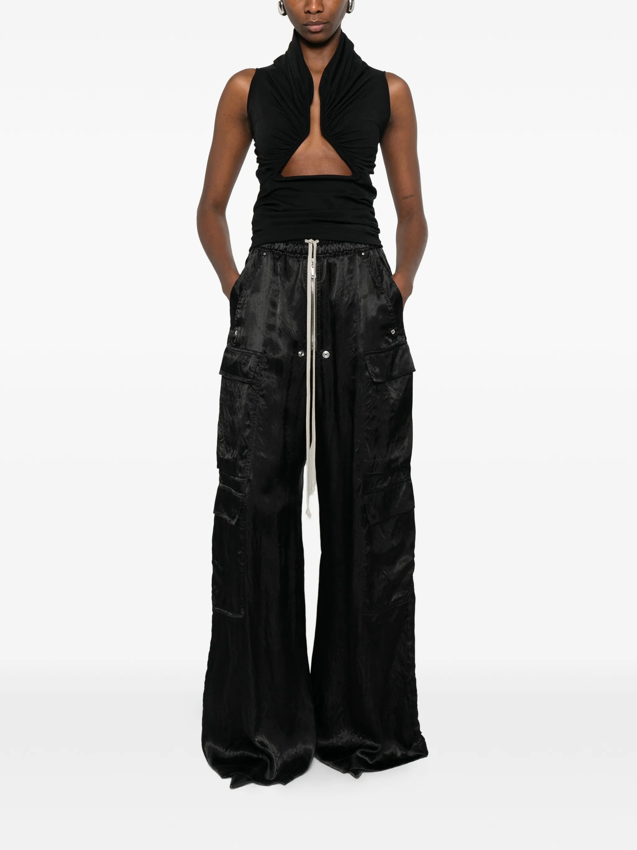 cargo drawstring trousers