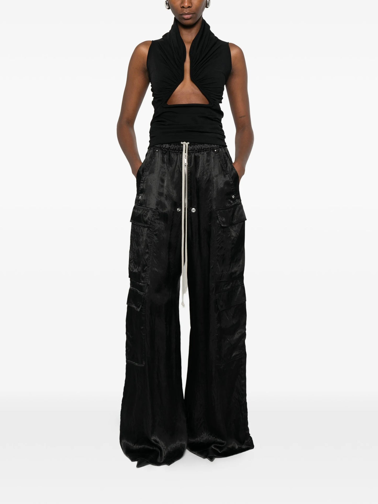 cargo drawstring trousers