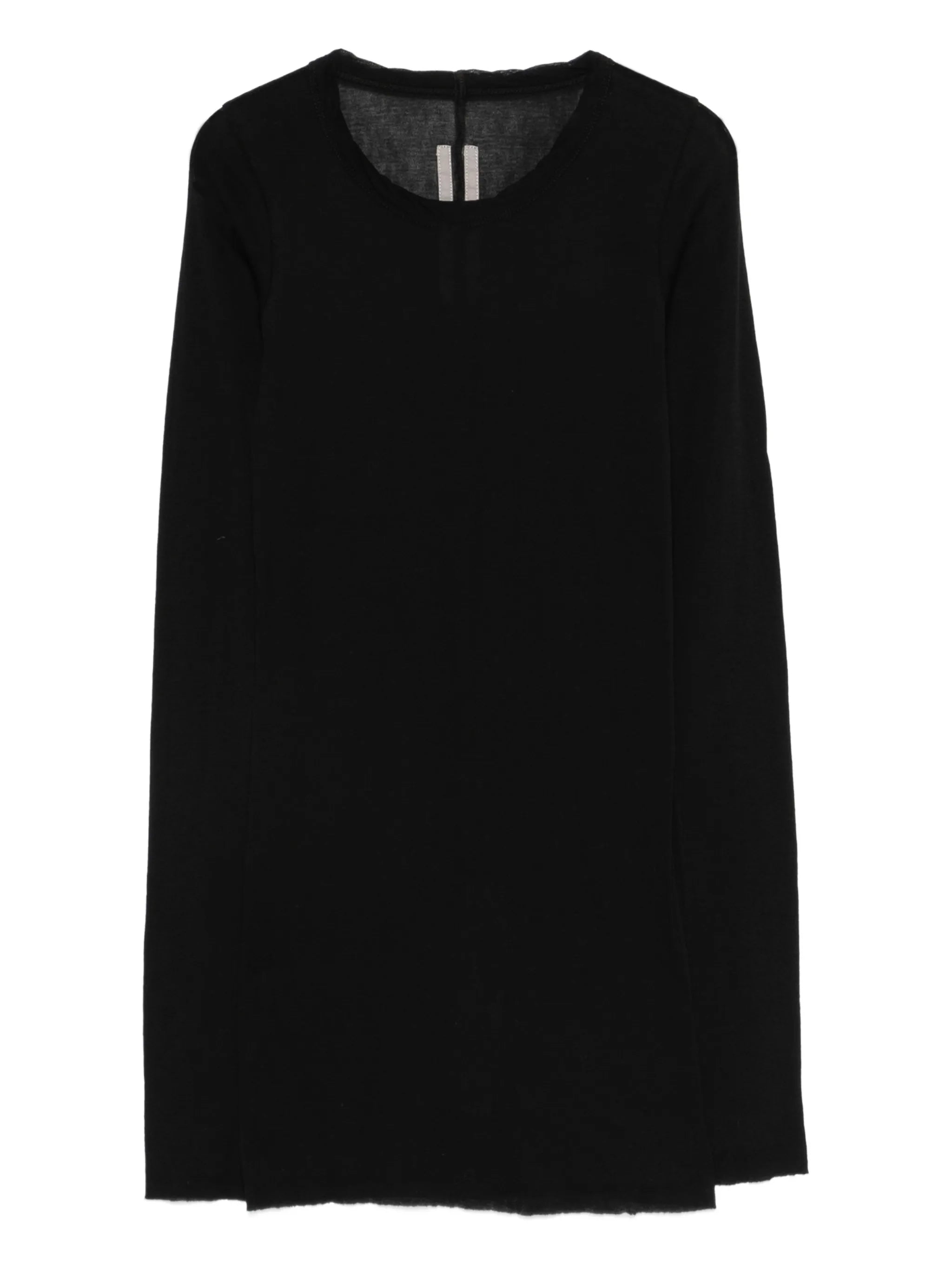 rib knit long-sleeved T-shirt