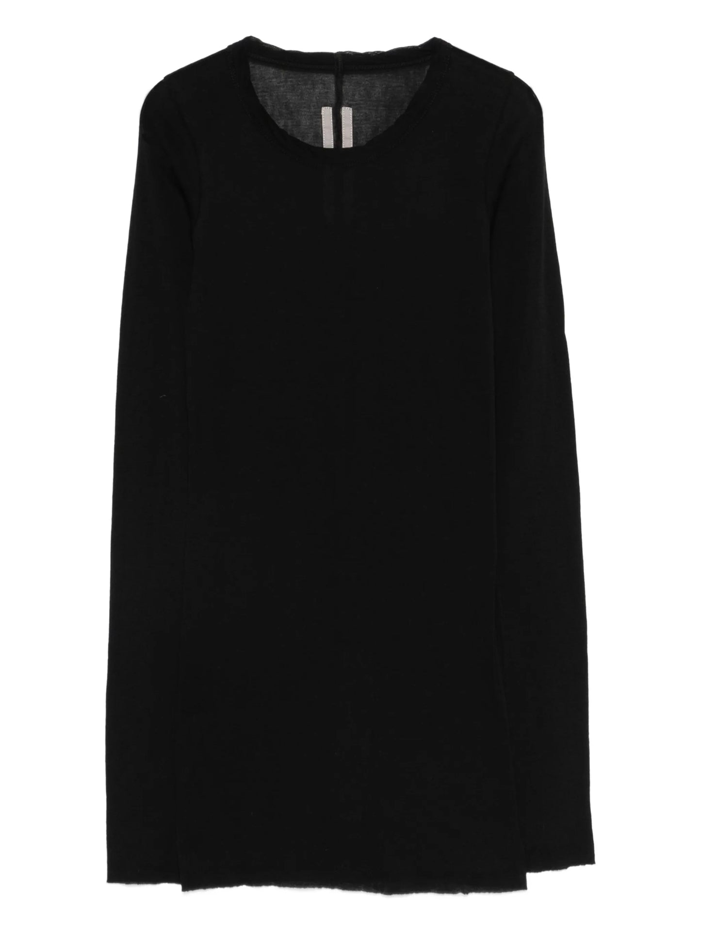 rib knit long-sleeved T-shirt