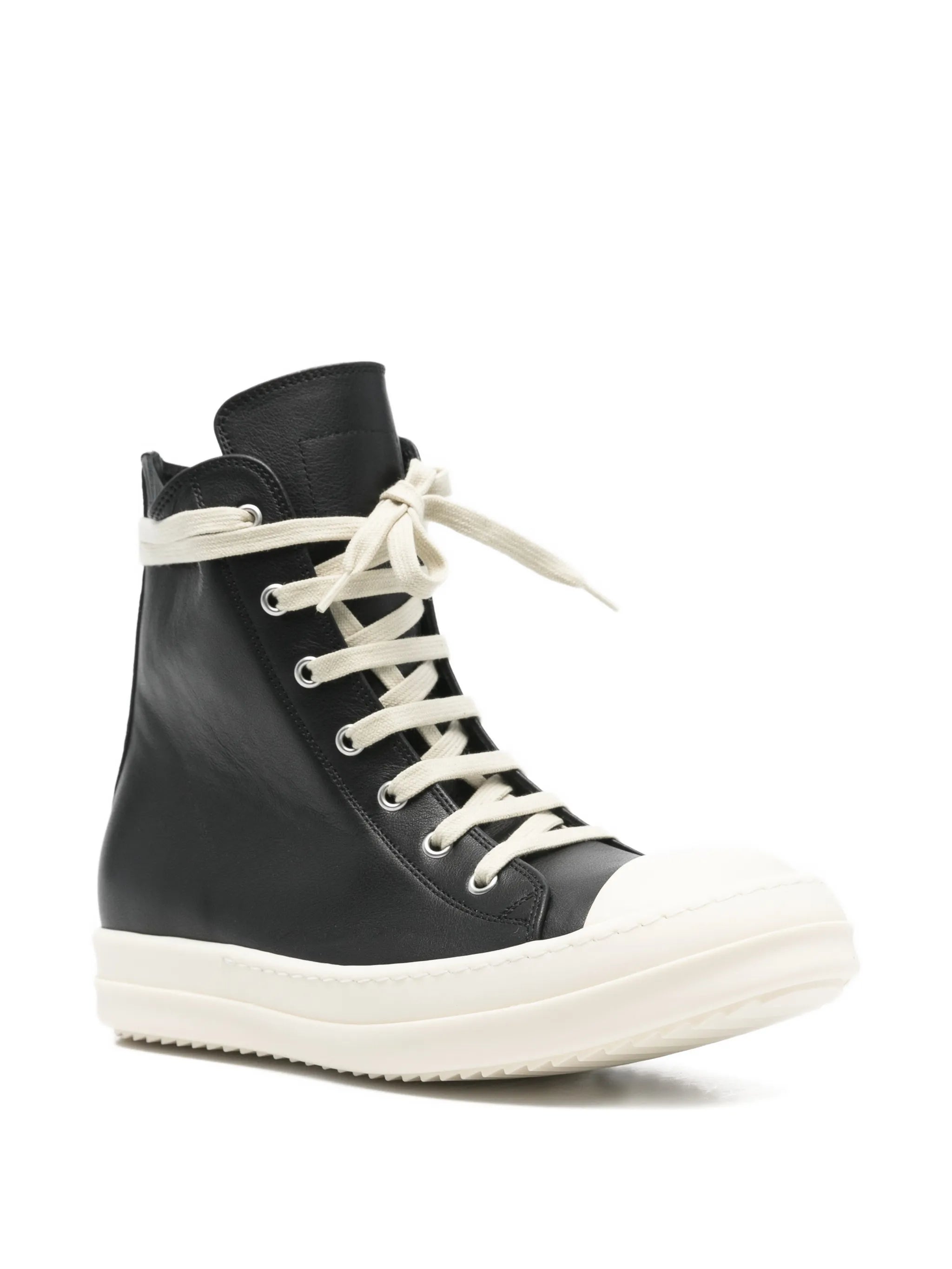 lace-up leather sneakers