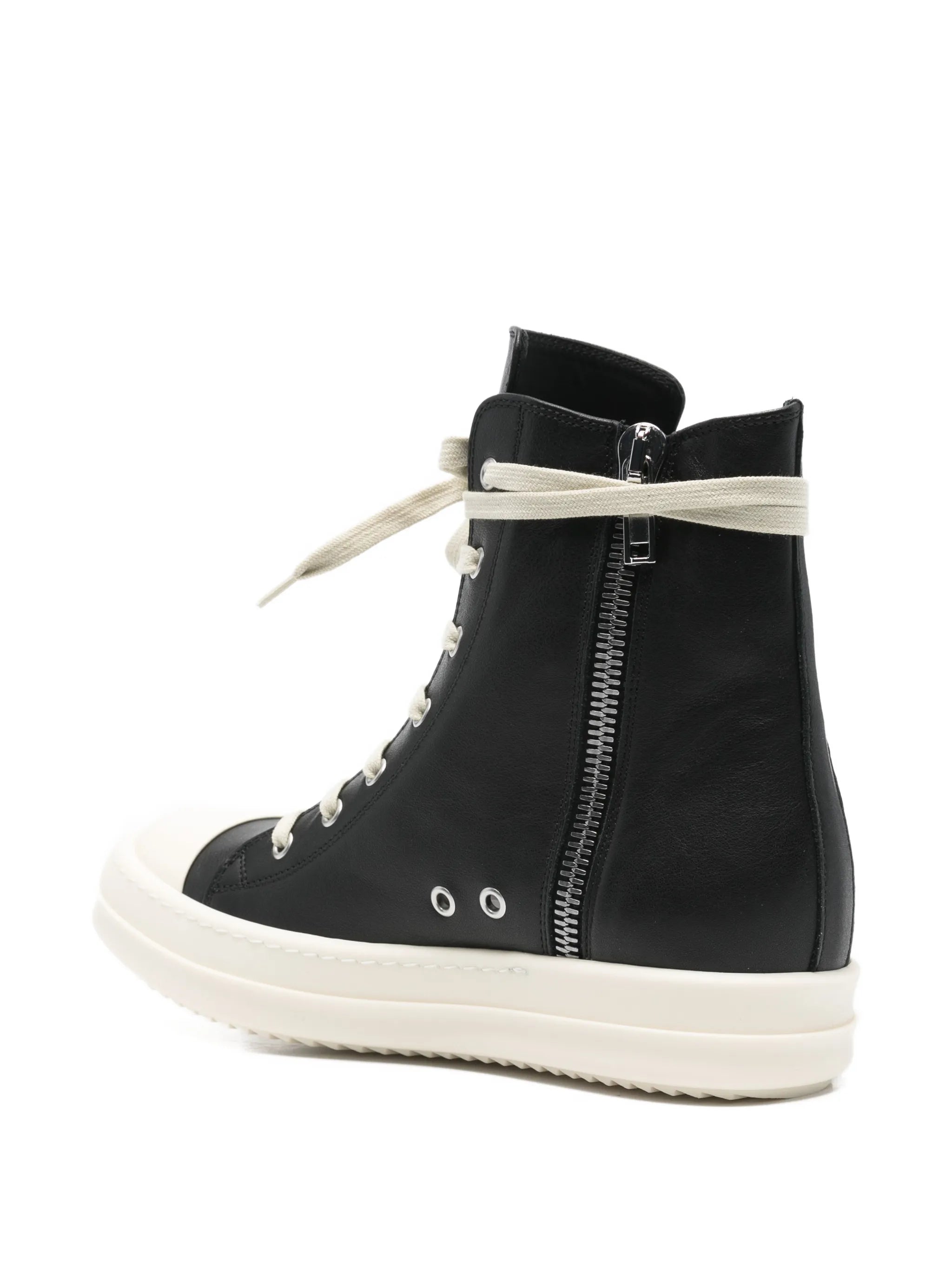 lace-up leather sneakers