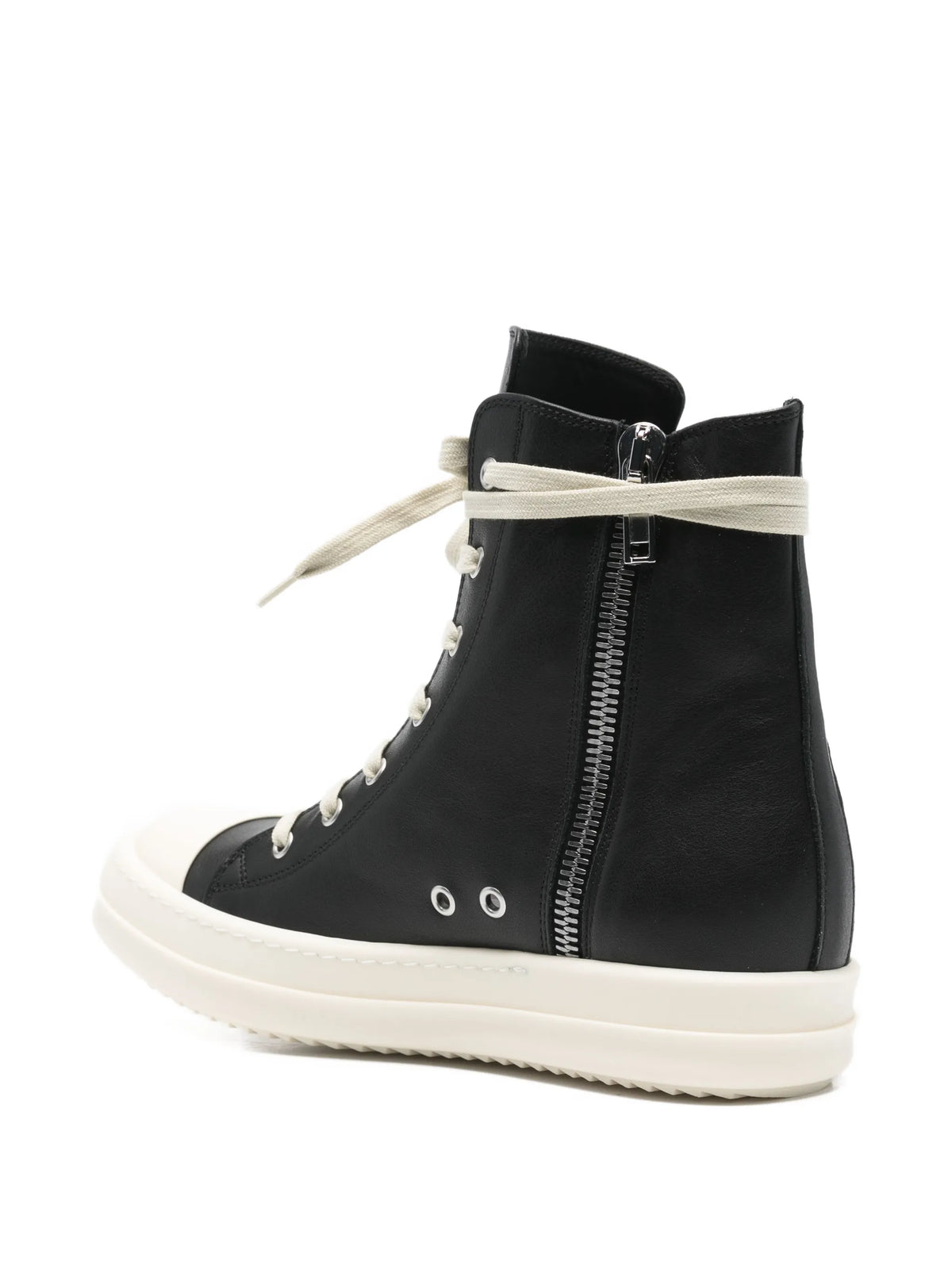 lace-up leather sneakers
