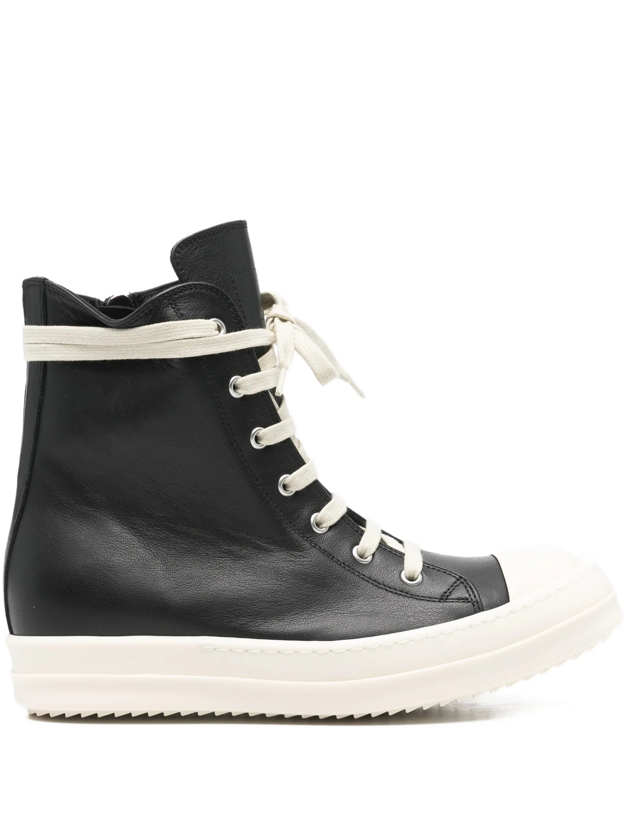 lace-up leather sneakers