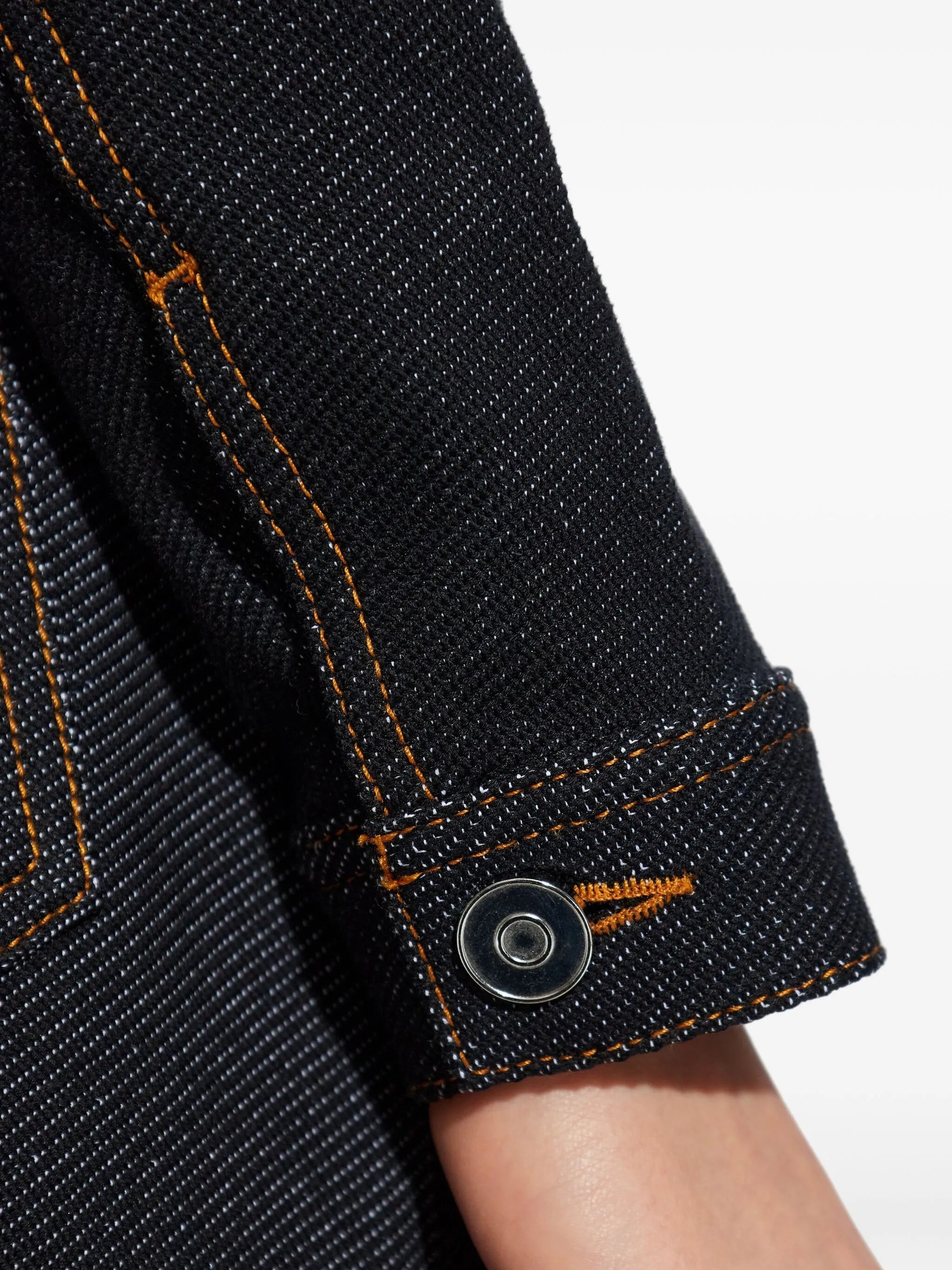 stand-collar denim jacket