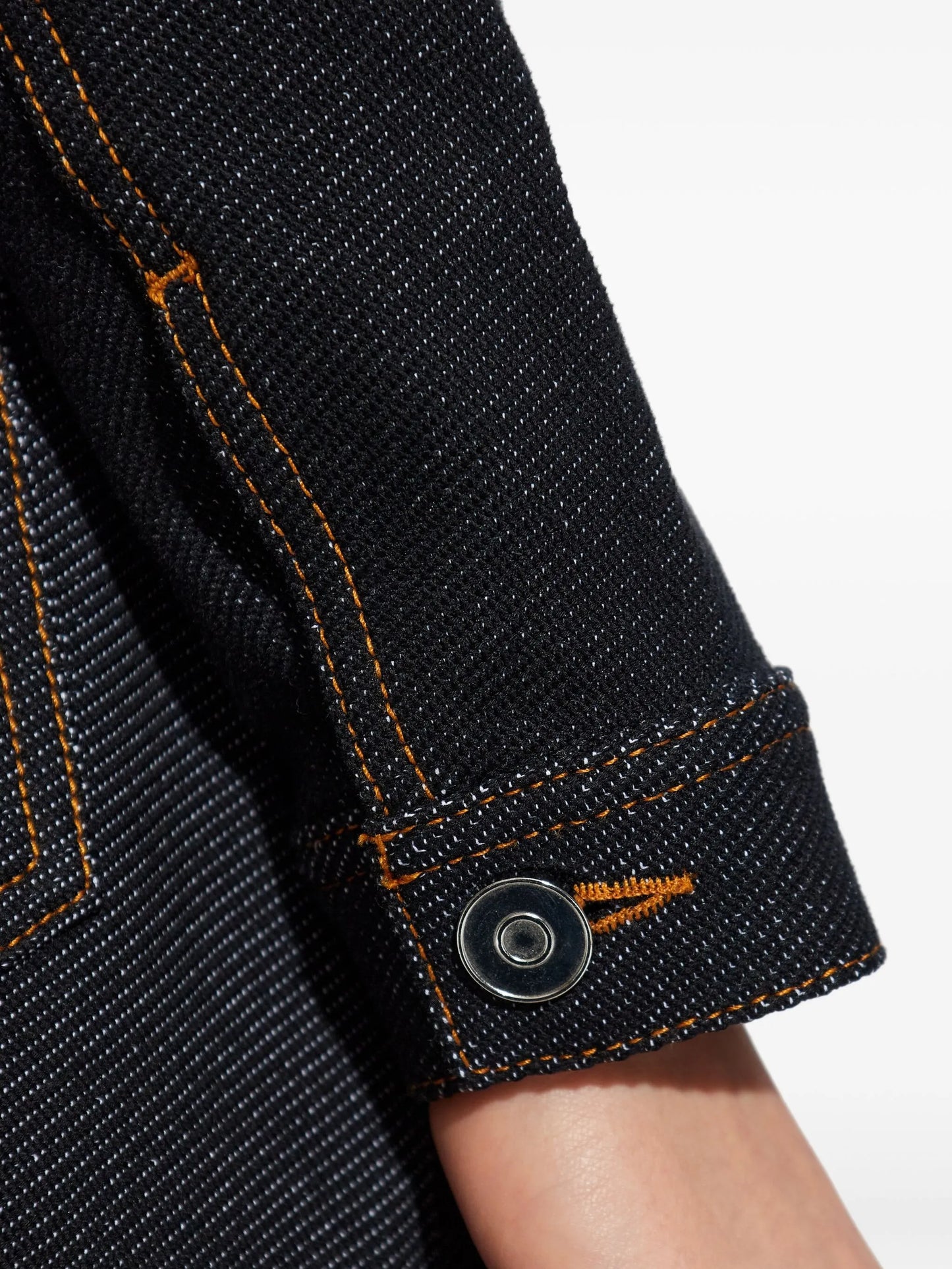 stand-collar denim jacket