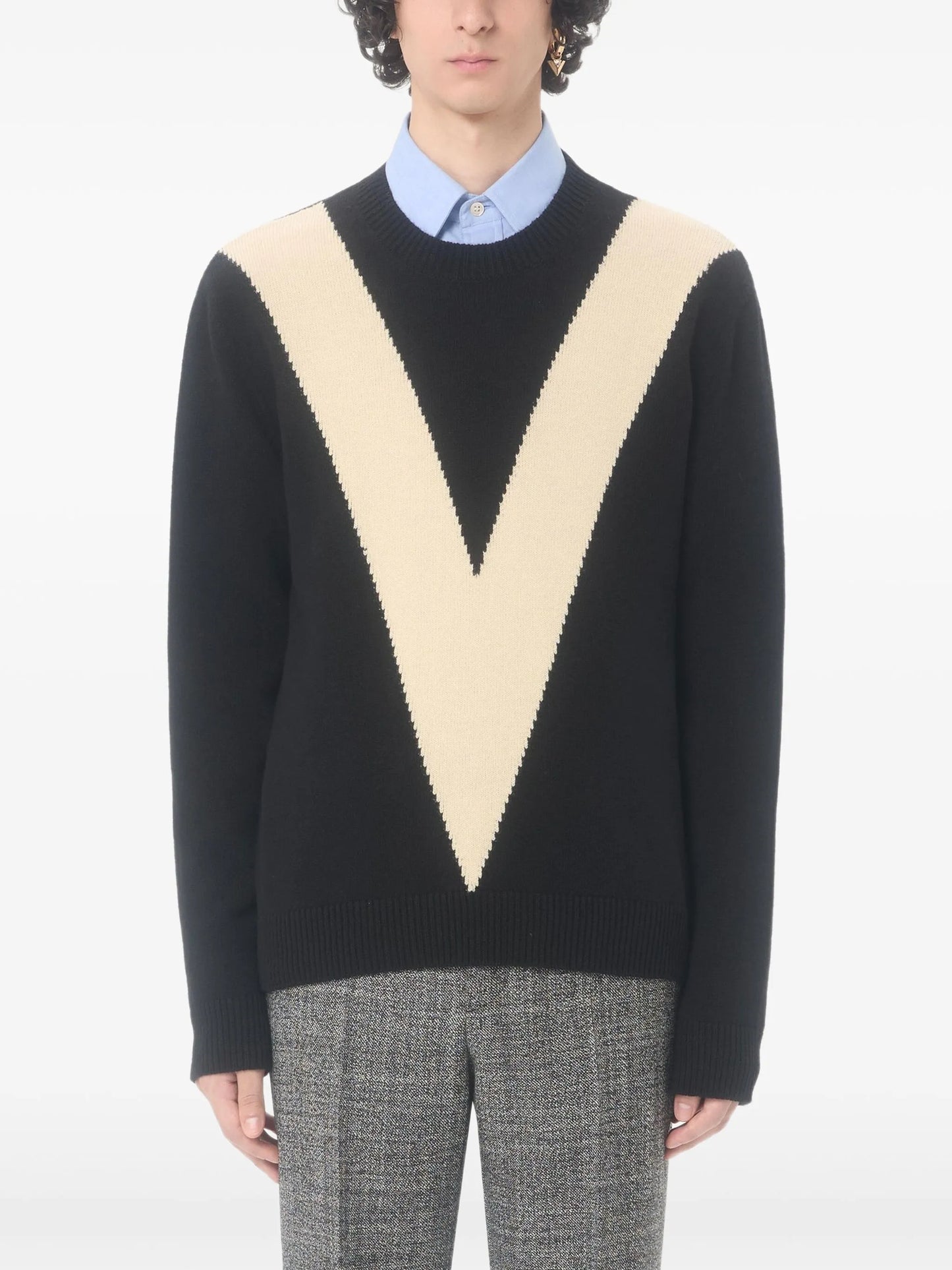 crew-neck wool sweater