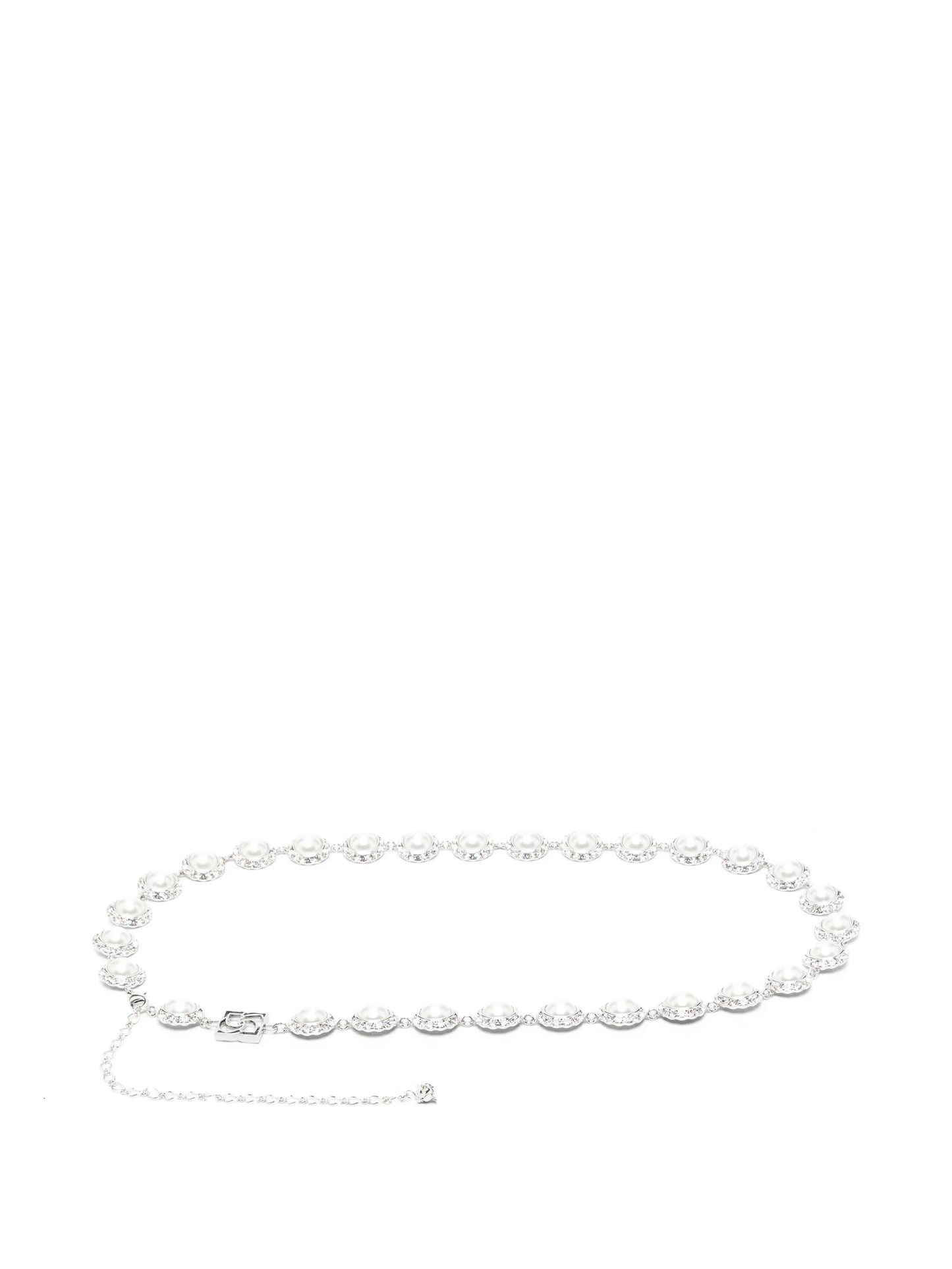 pearl-crystal chain belt