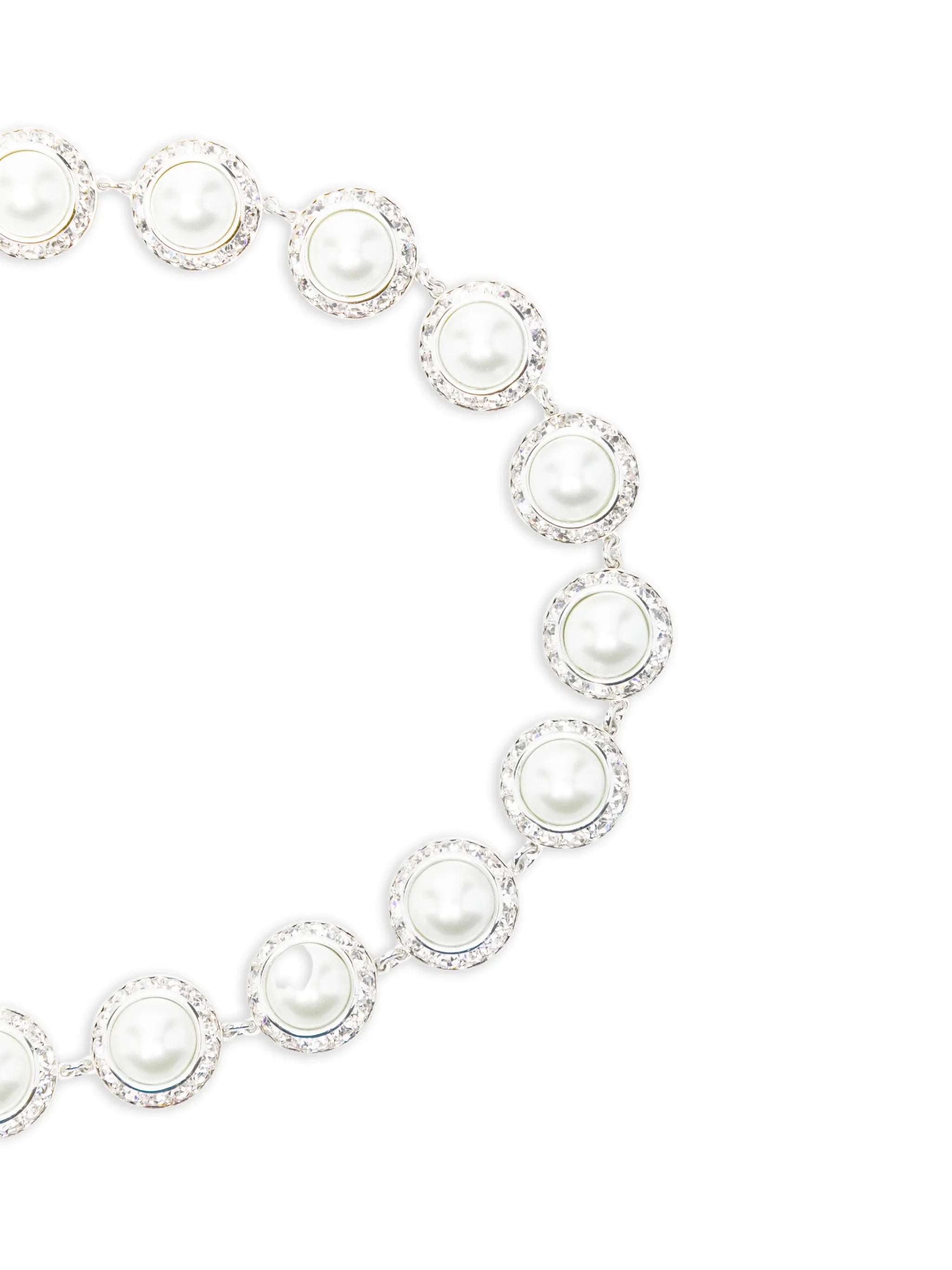 pearl-crystal chain belt