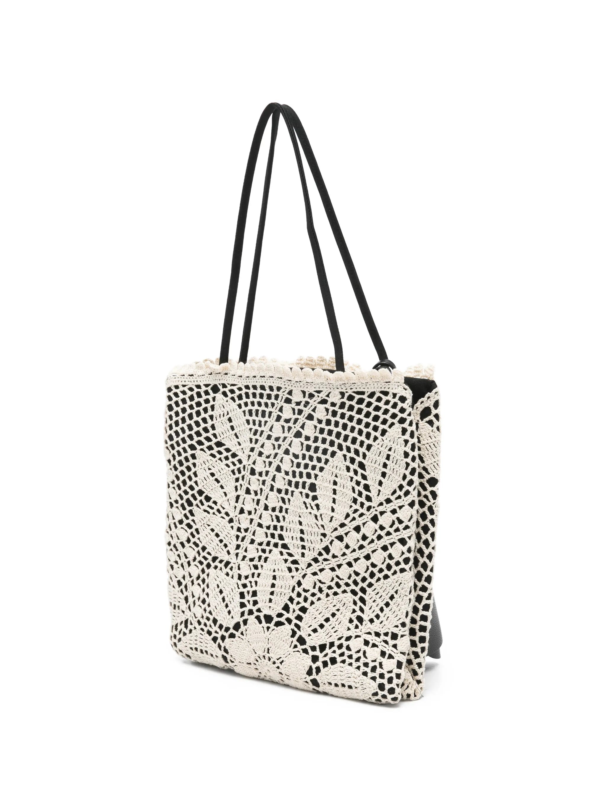 Julia crochet top-handle bag