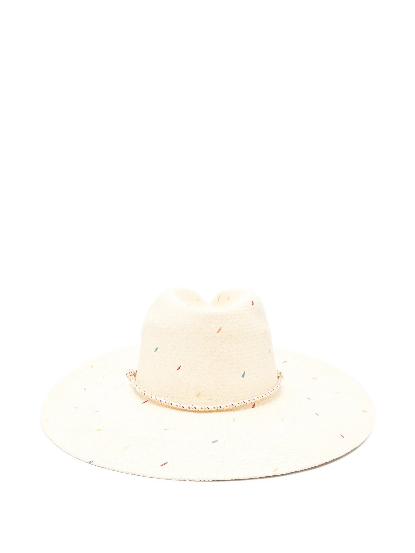 embroidered panama hat