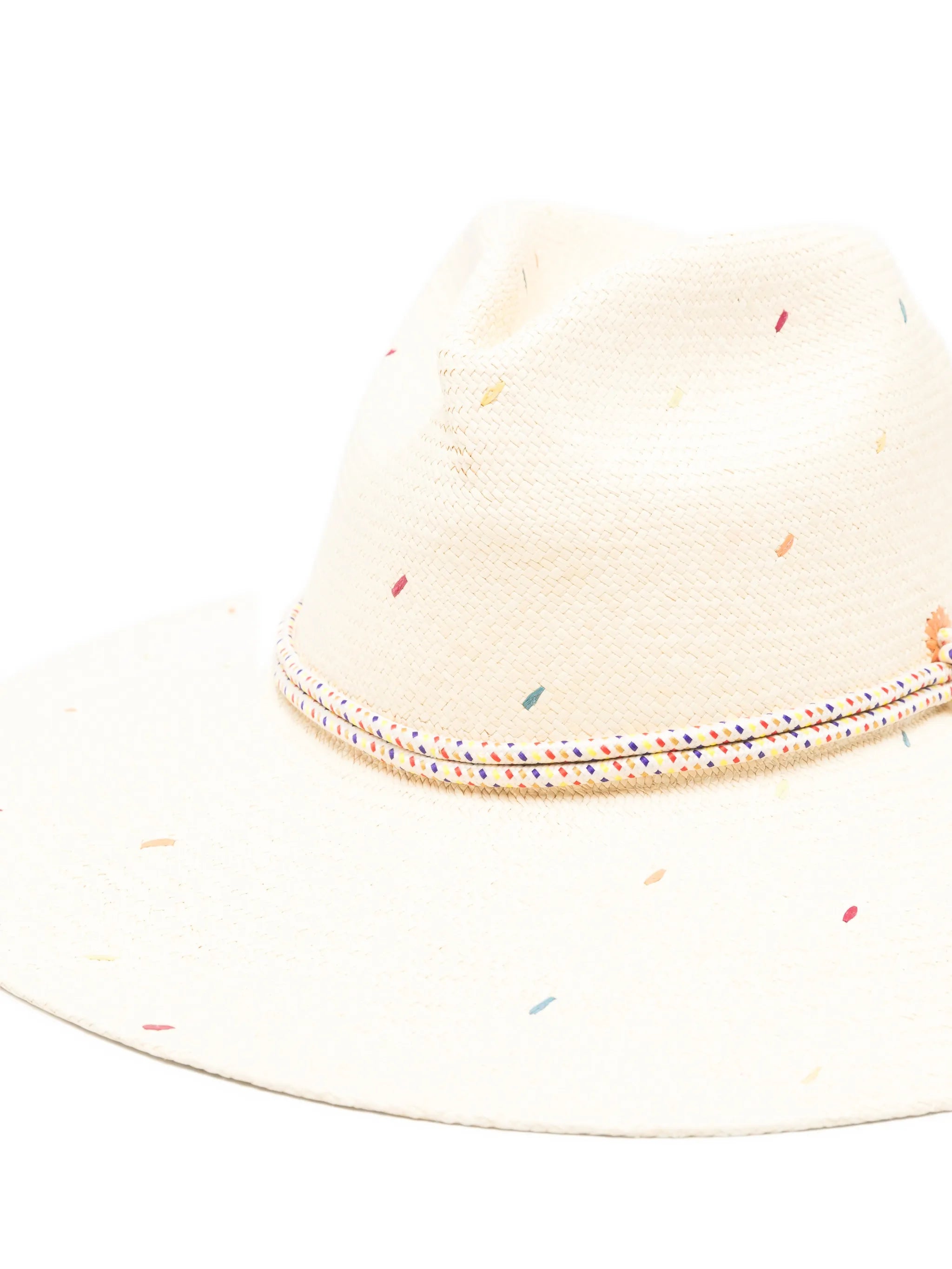 embroidered panama hat