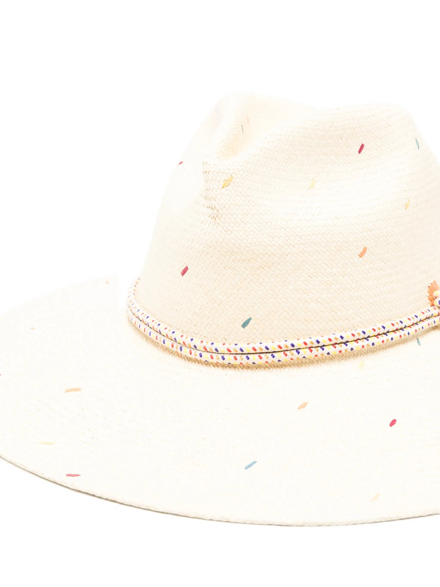embroidered panama hat