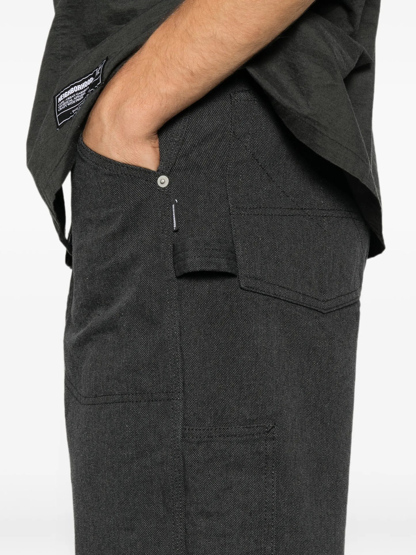 double-knee straight-leg jeans