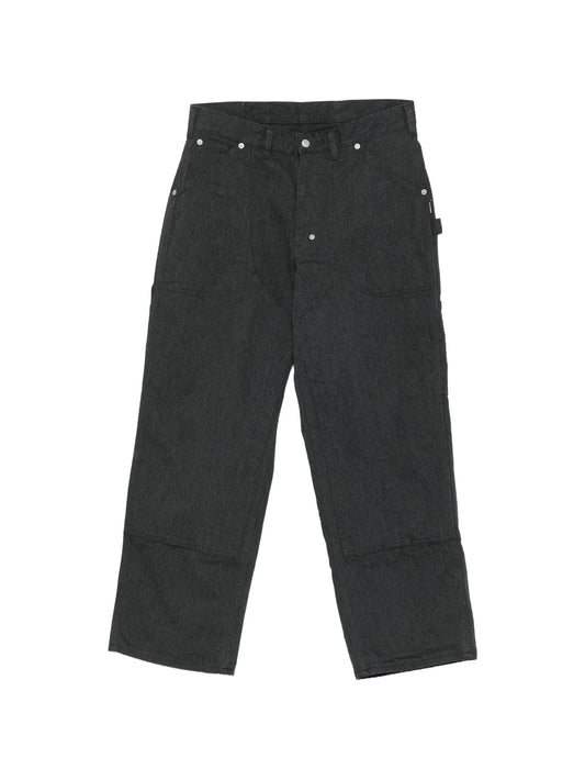 double-knee straight-leg jeans