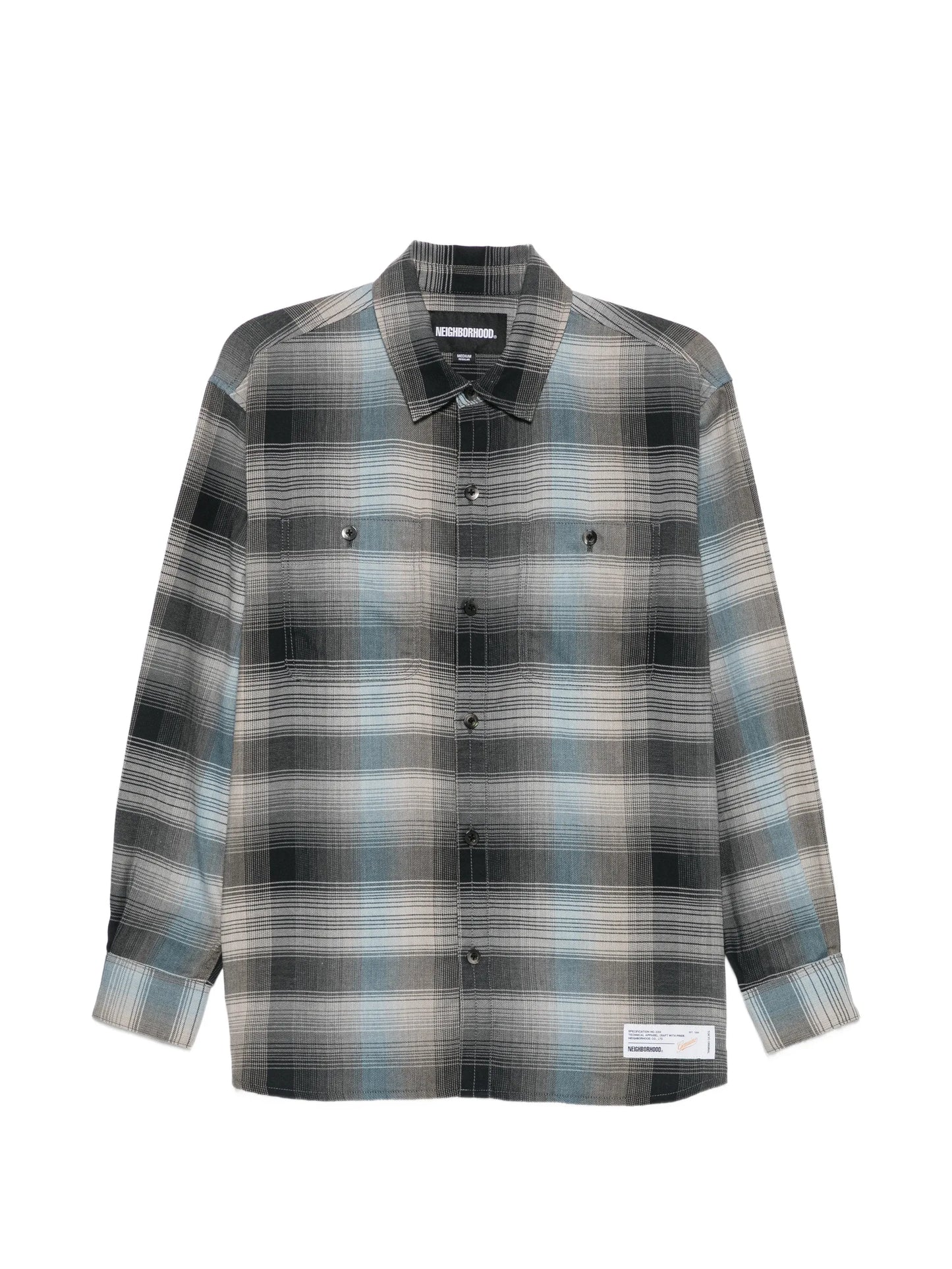 check-pattern long-sleeve shirt