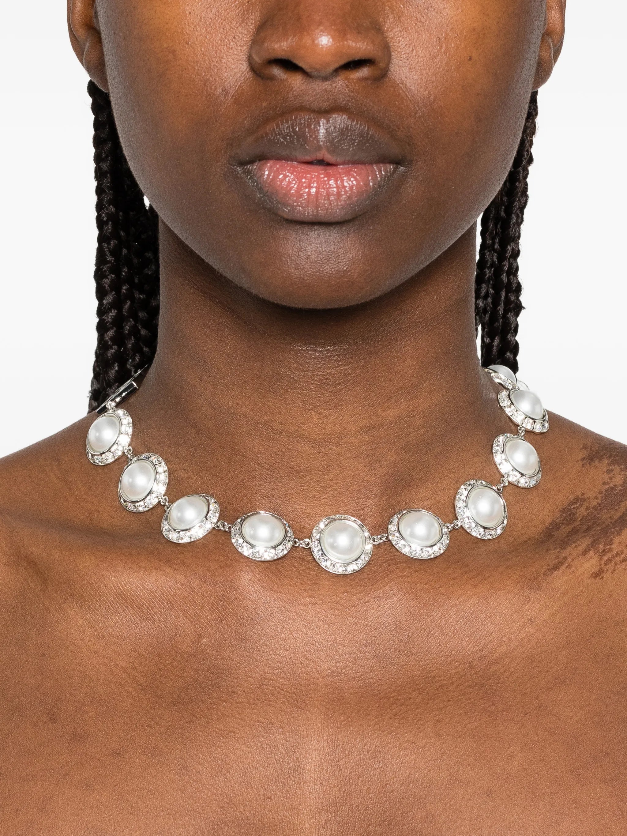 crystal-embellishment necklace