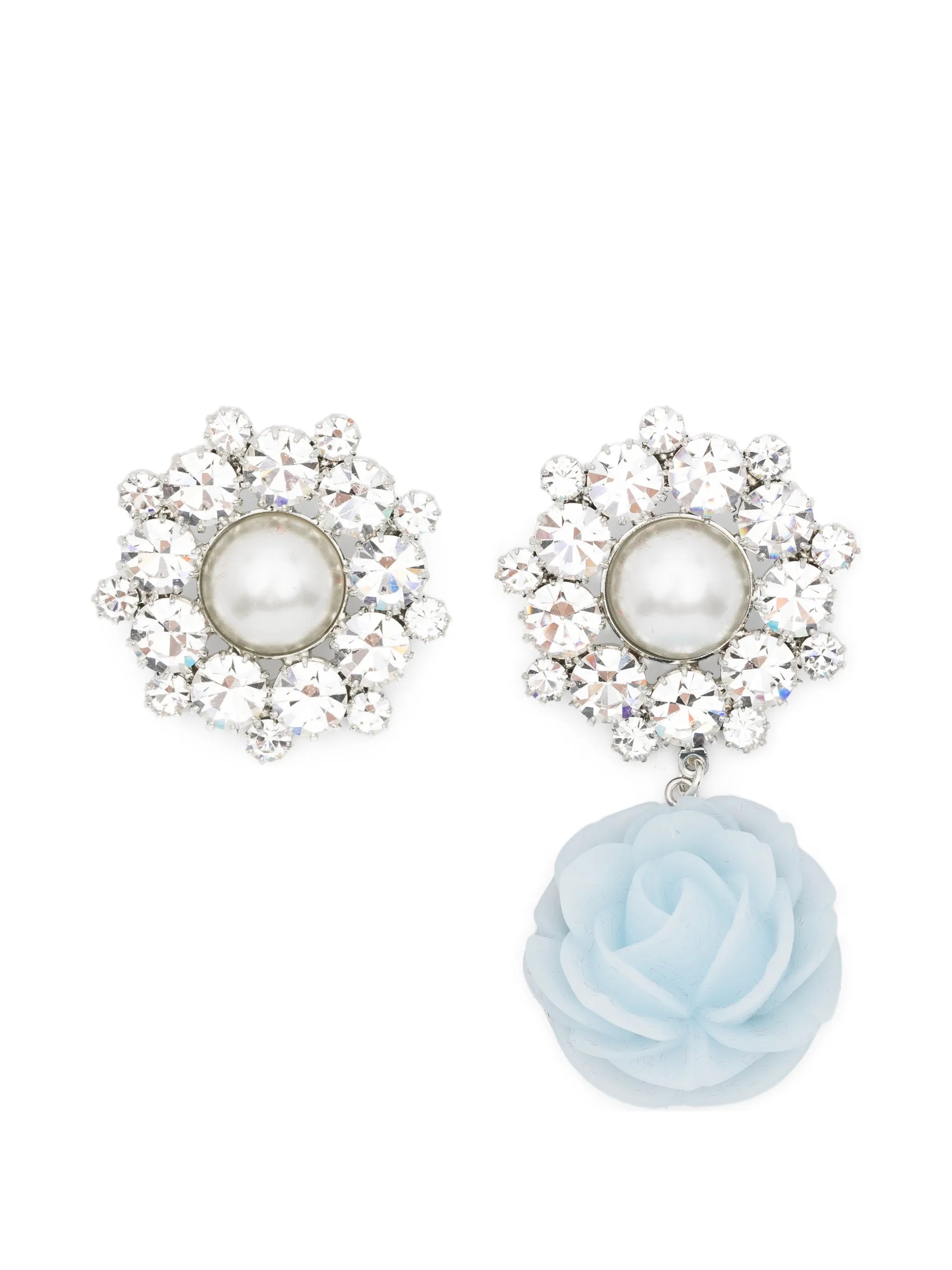 floral-shaped earrings