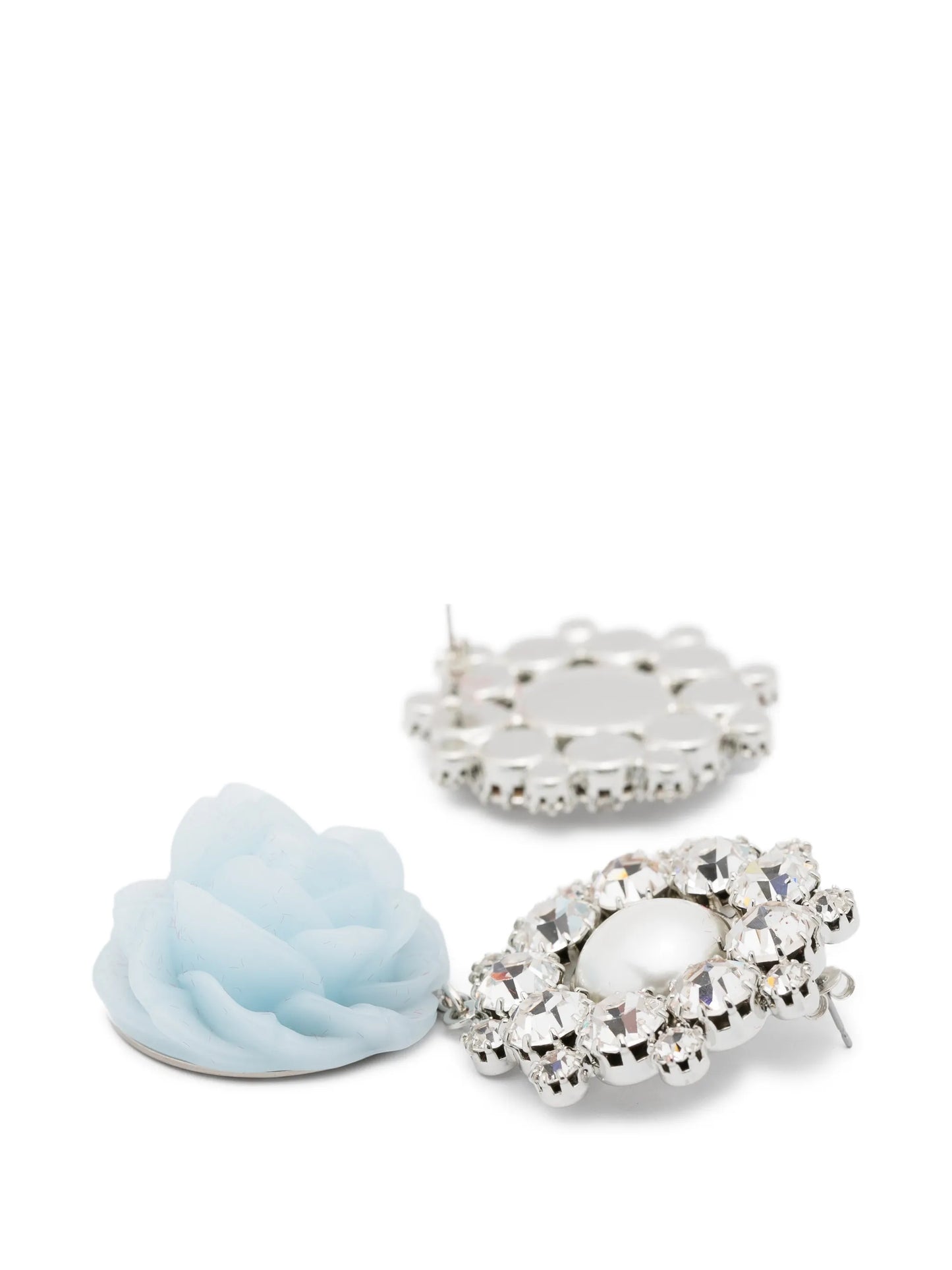 floral-shaped earrings