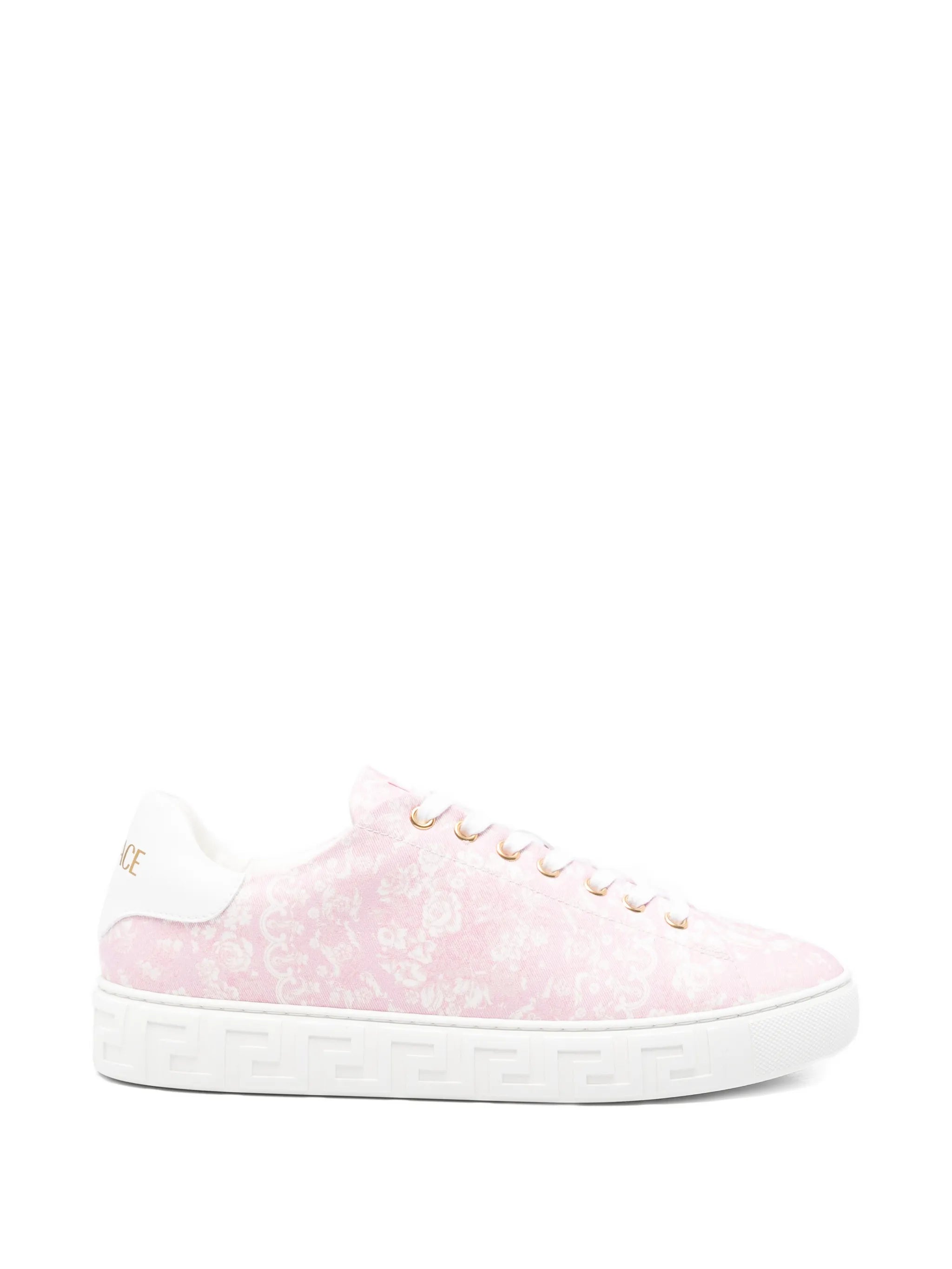 Barocco-pattern low-top sneakers