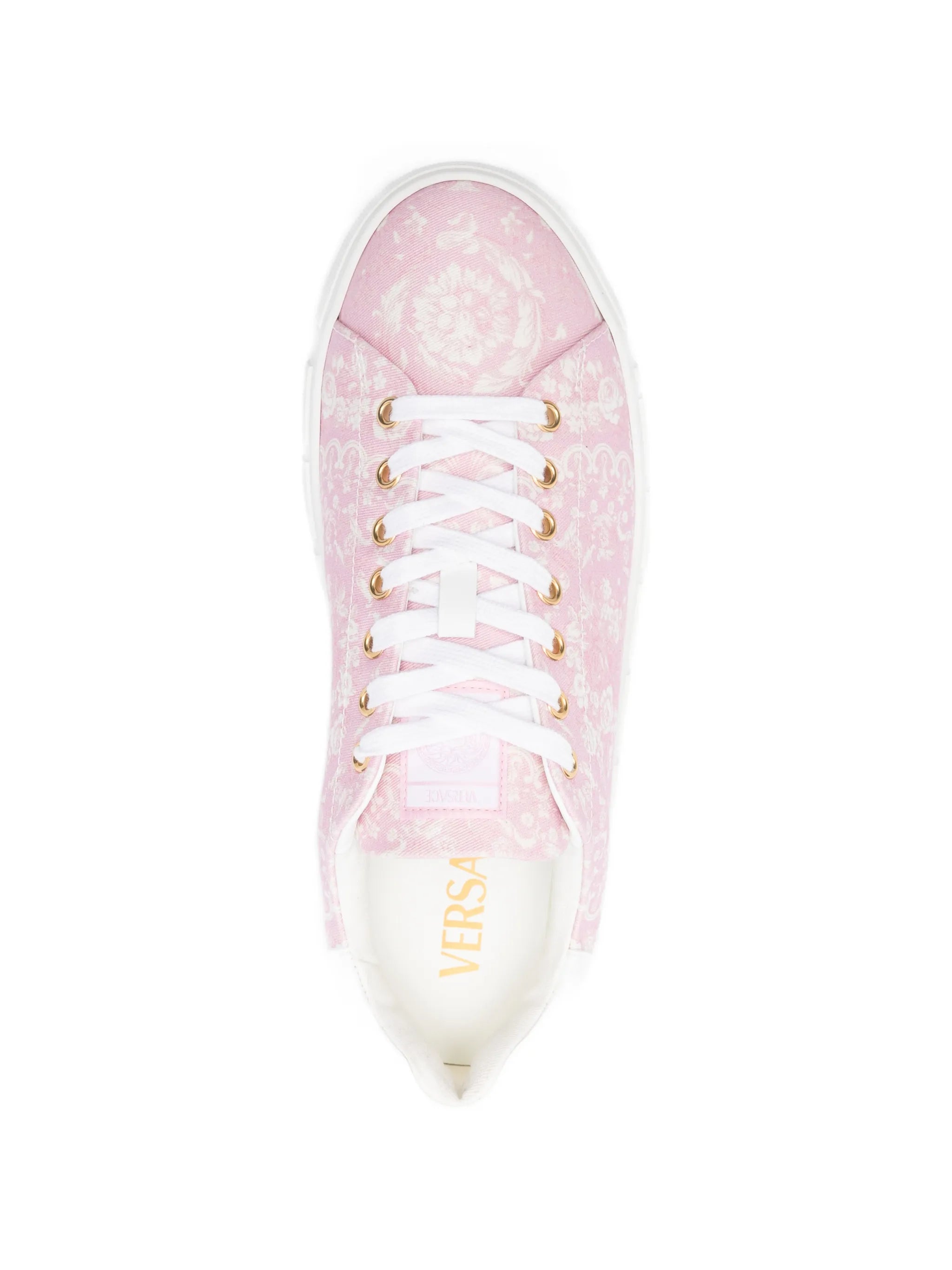 Barocco-pattern low-top sneakers
