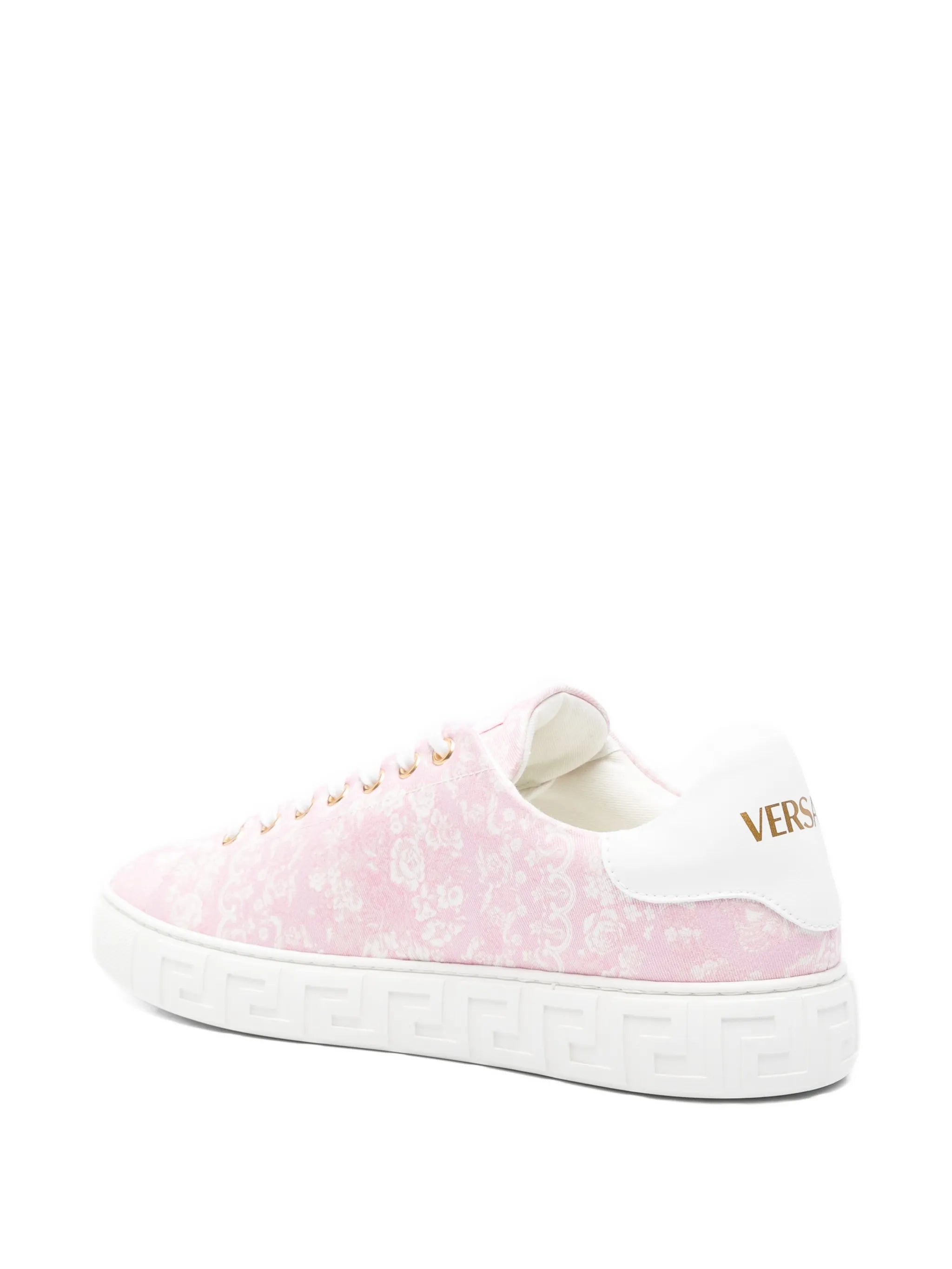 Barocco-pattern low-top sneakers