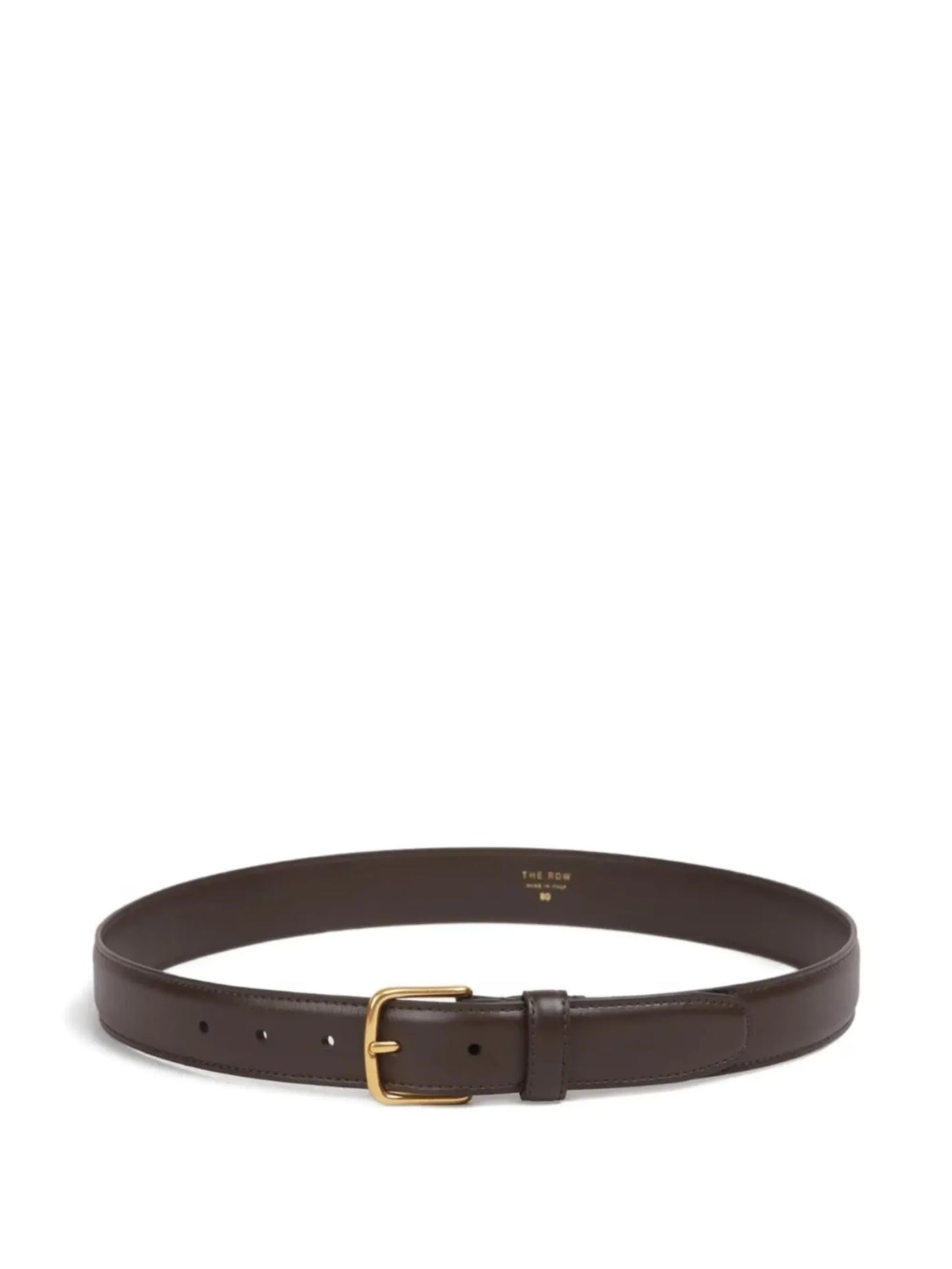 square buckle leather belt