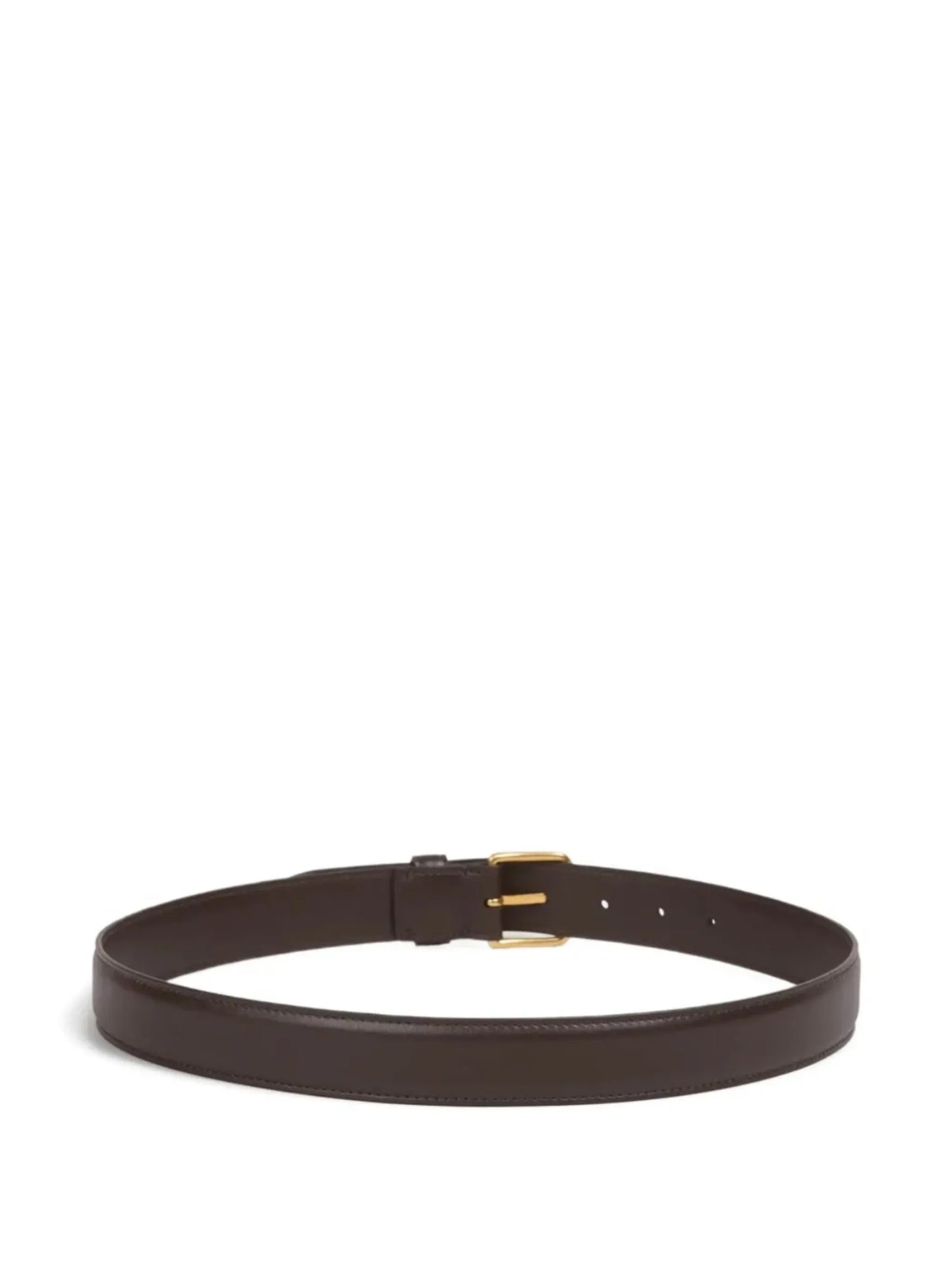 square buckle leather belt