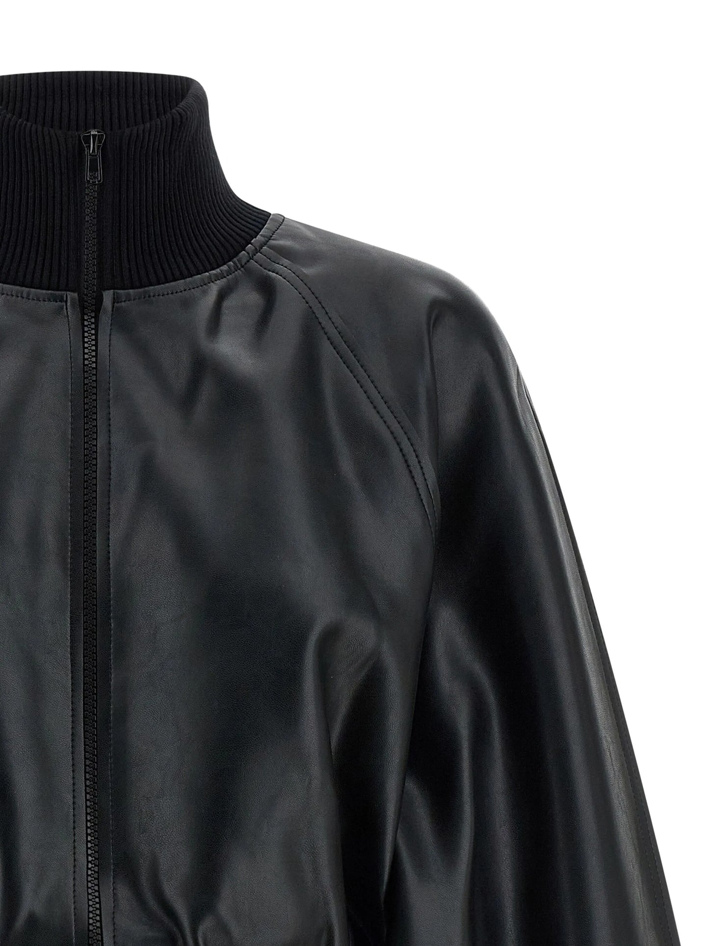 high-neck bomber jacket