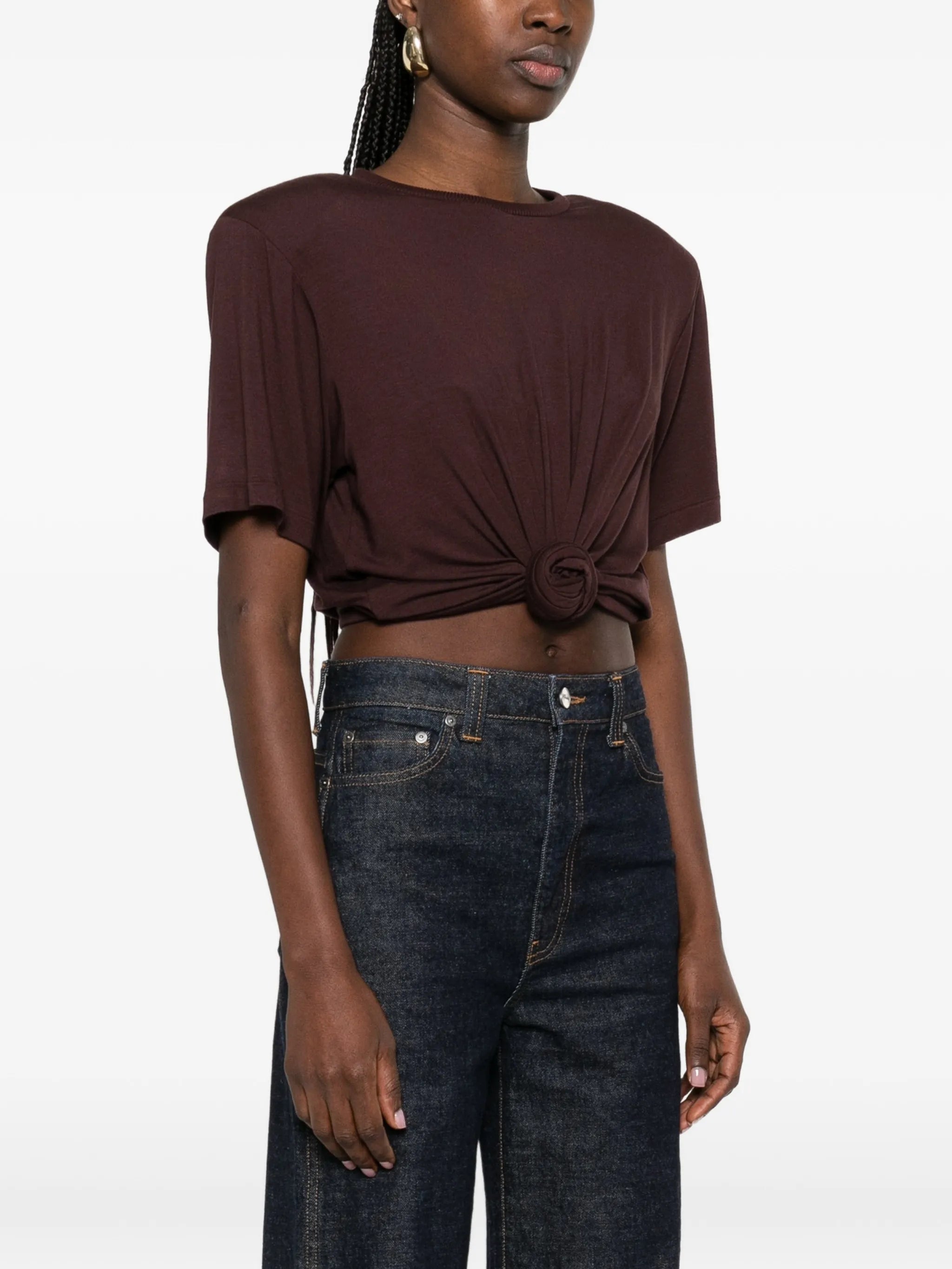 knotted T-shirt