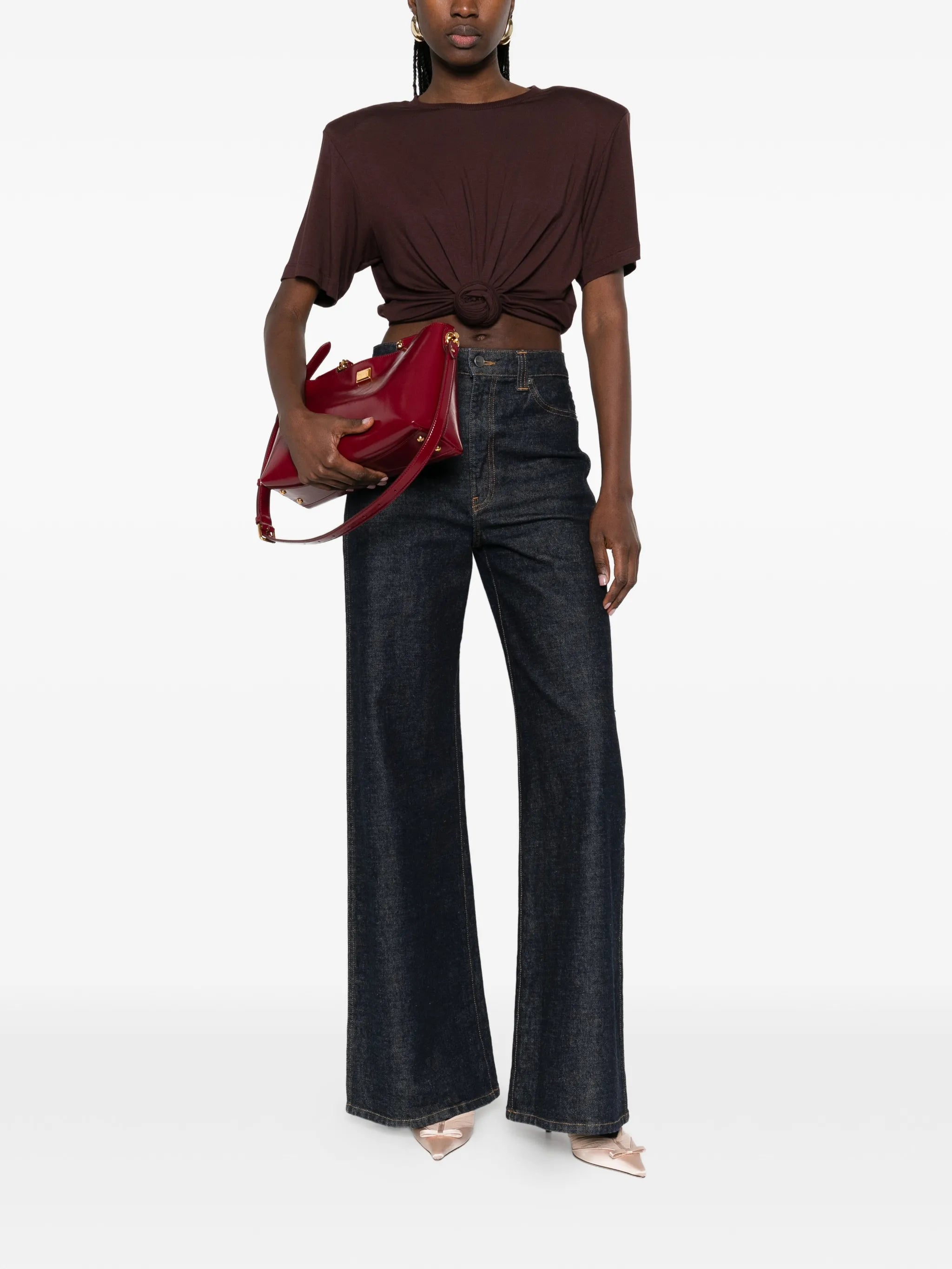 knotted T-shirt