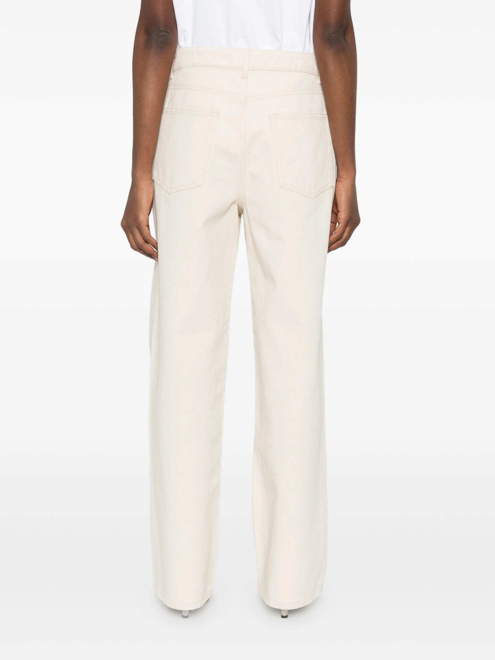 button-fastening jeans