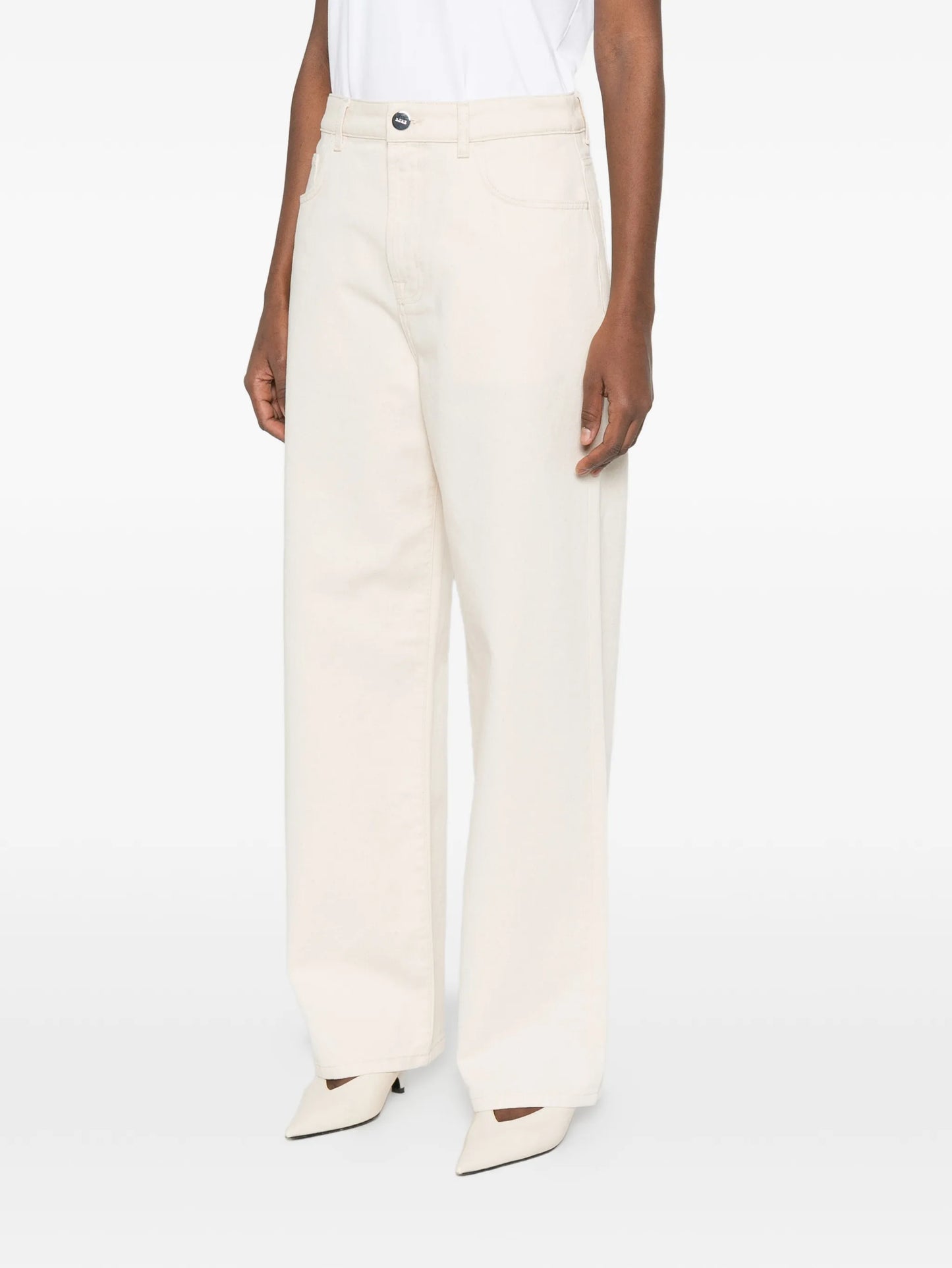 button-fastening jeans