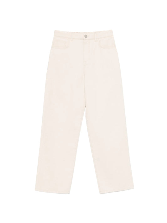 button-fastening jeans