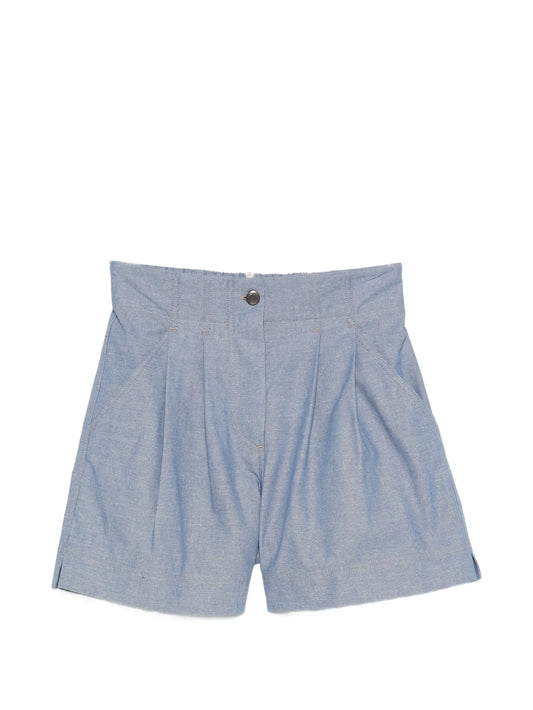 high-waist chino shorts