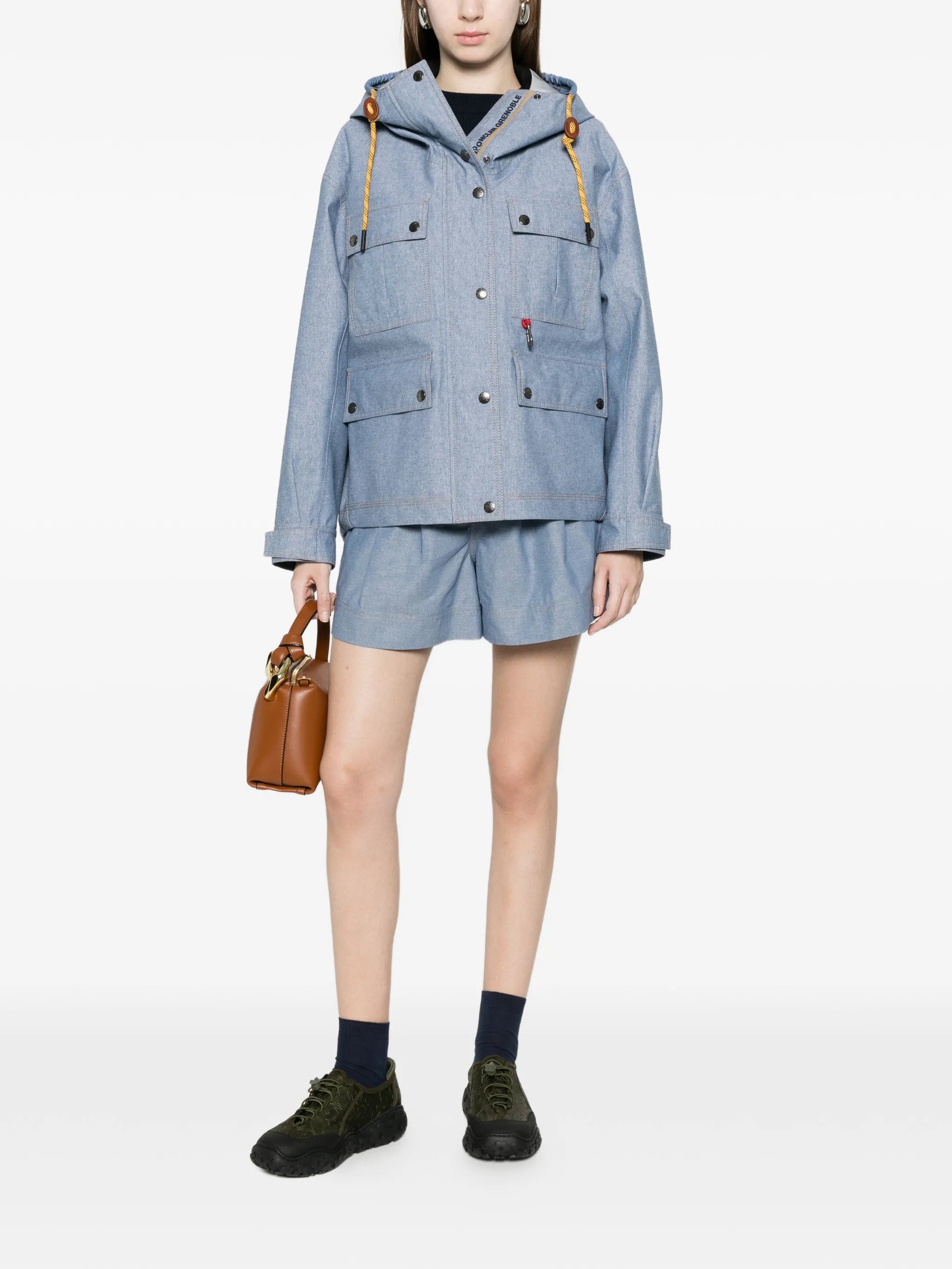 Bezier hooded pocket jacket