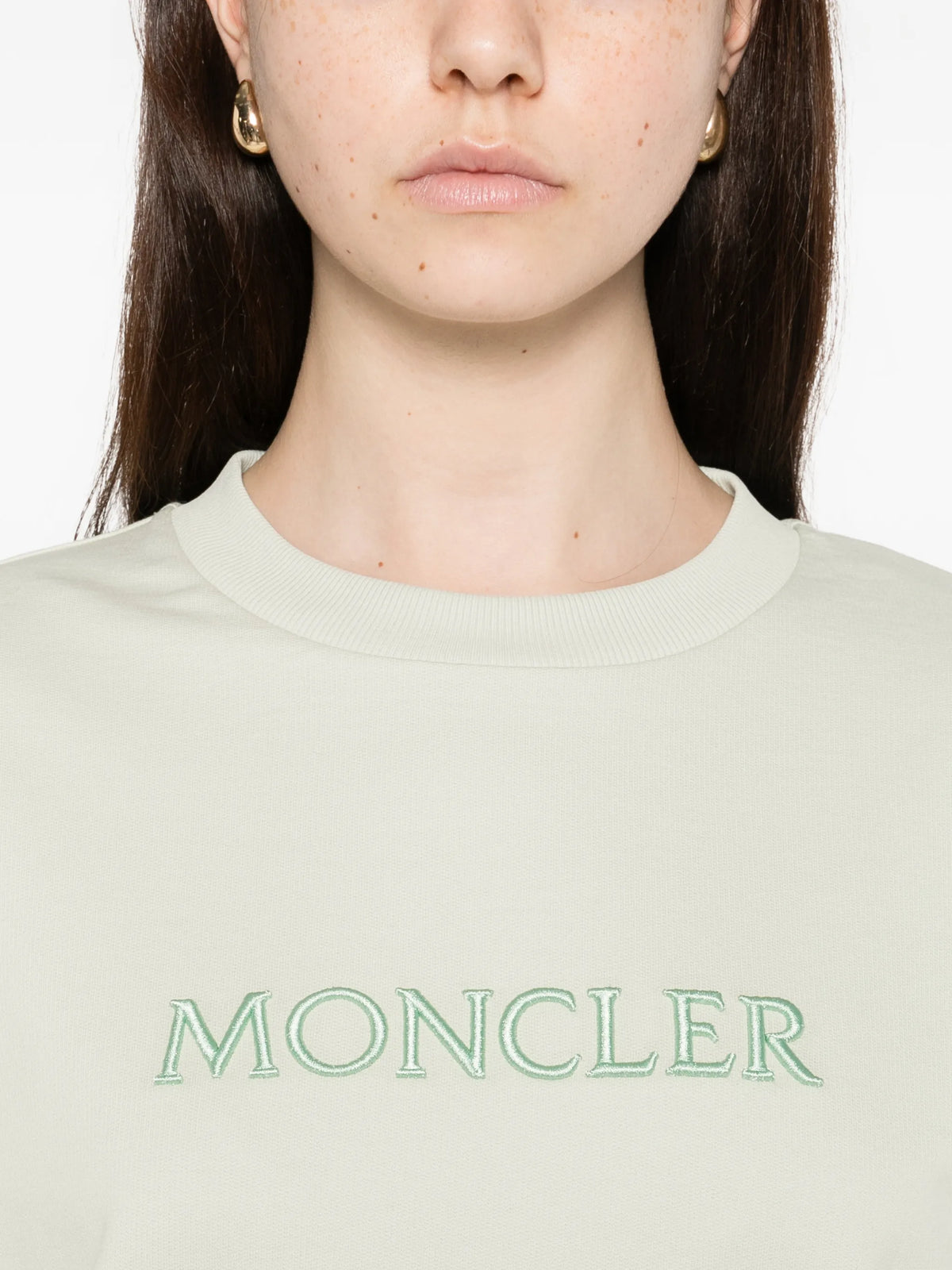 embroidered logo cotton sweatshirt