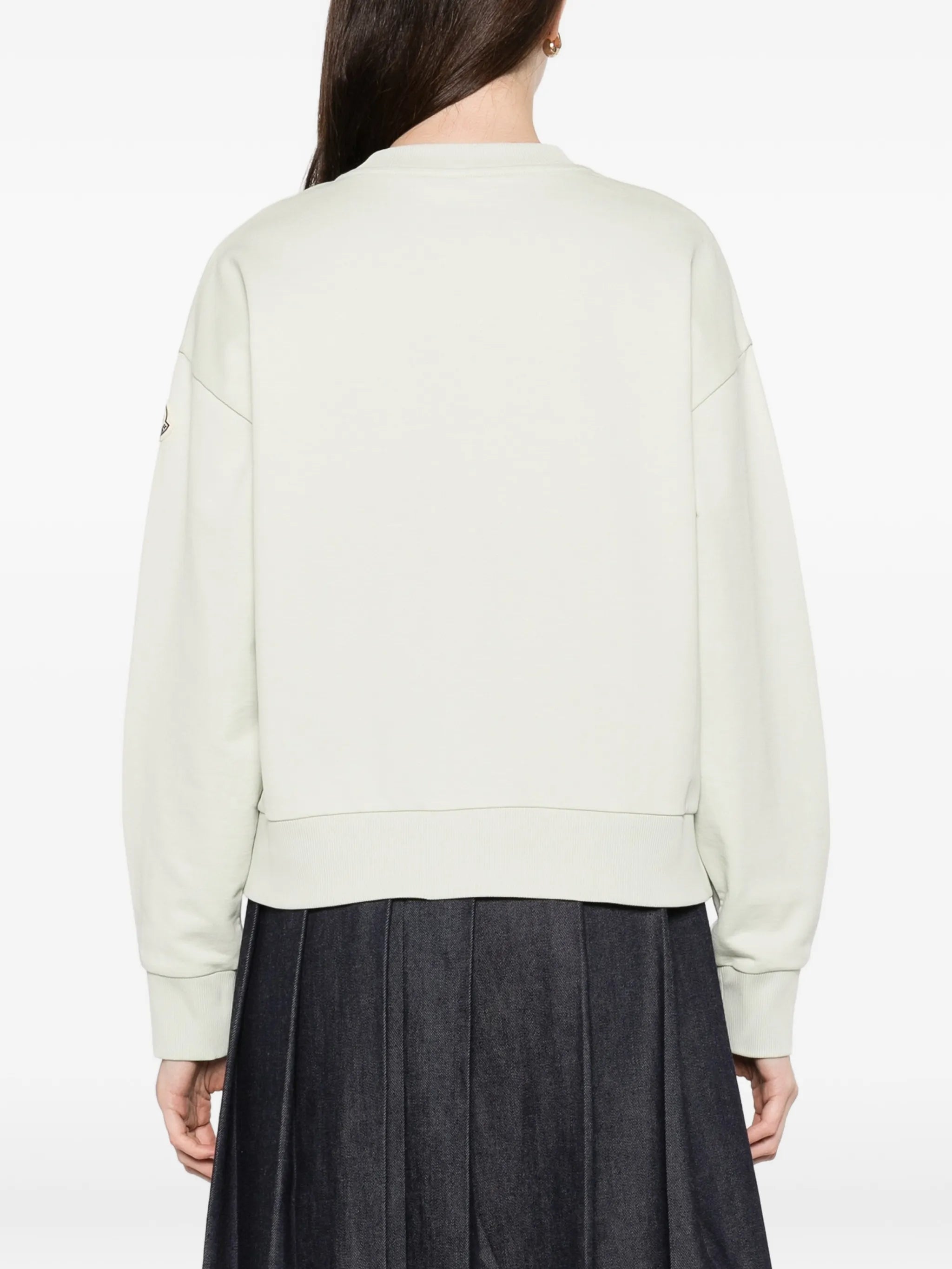 embroidered logo cotton sweatshirt