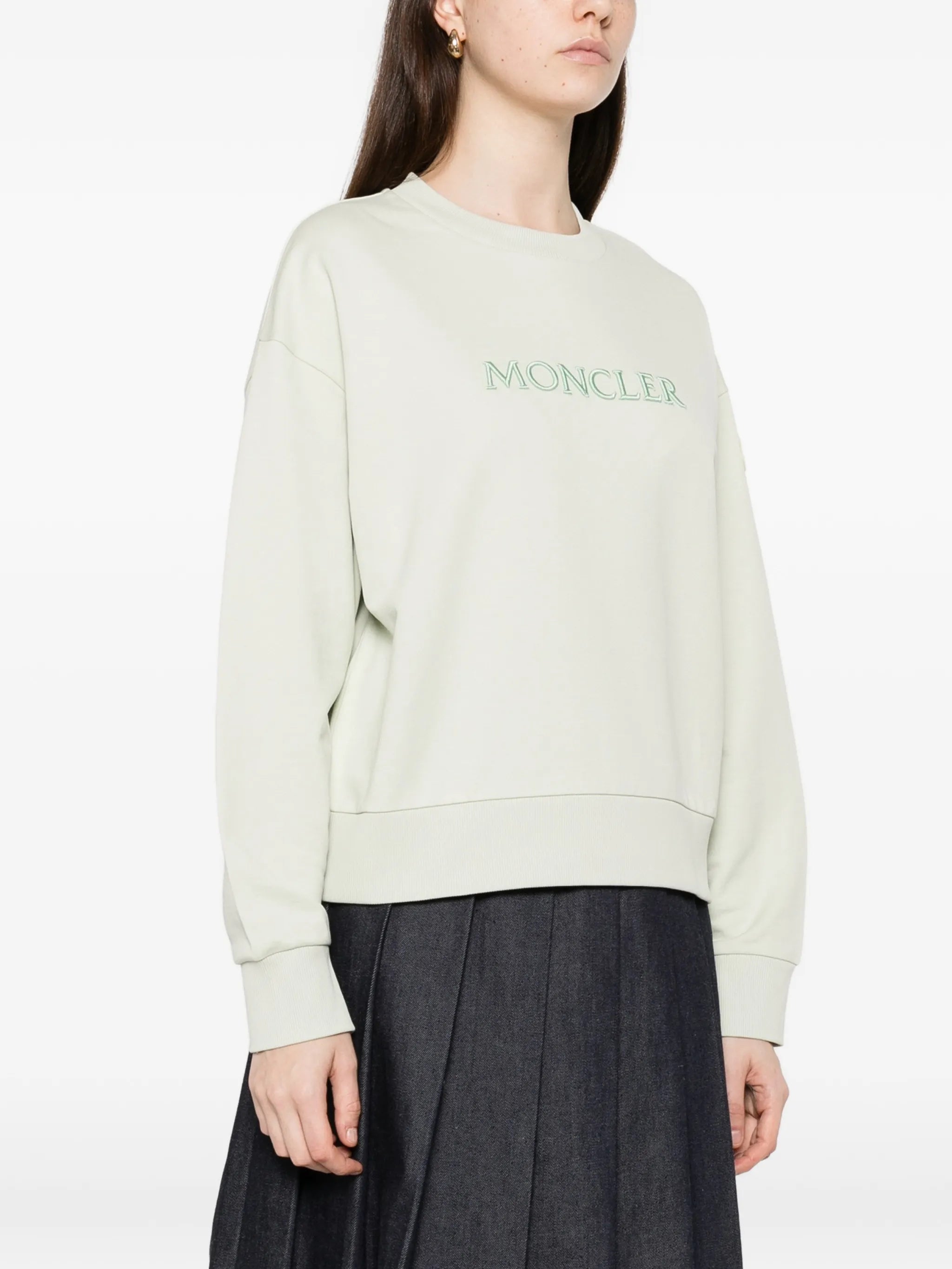 embroidered logo cotton sweatshirt